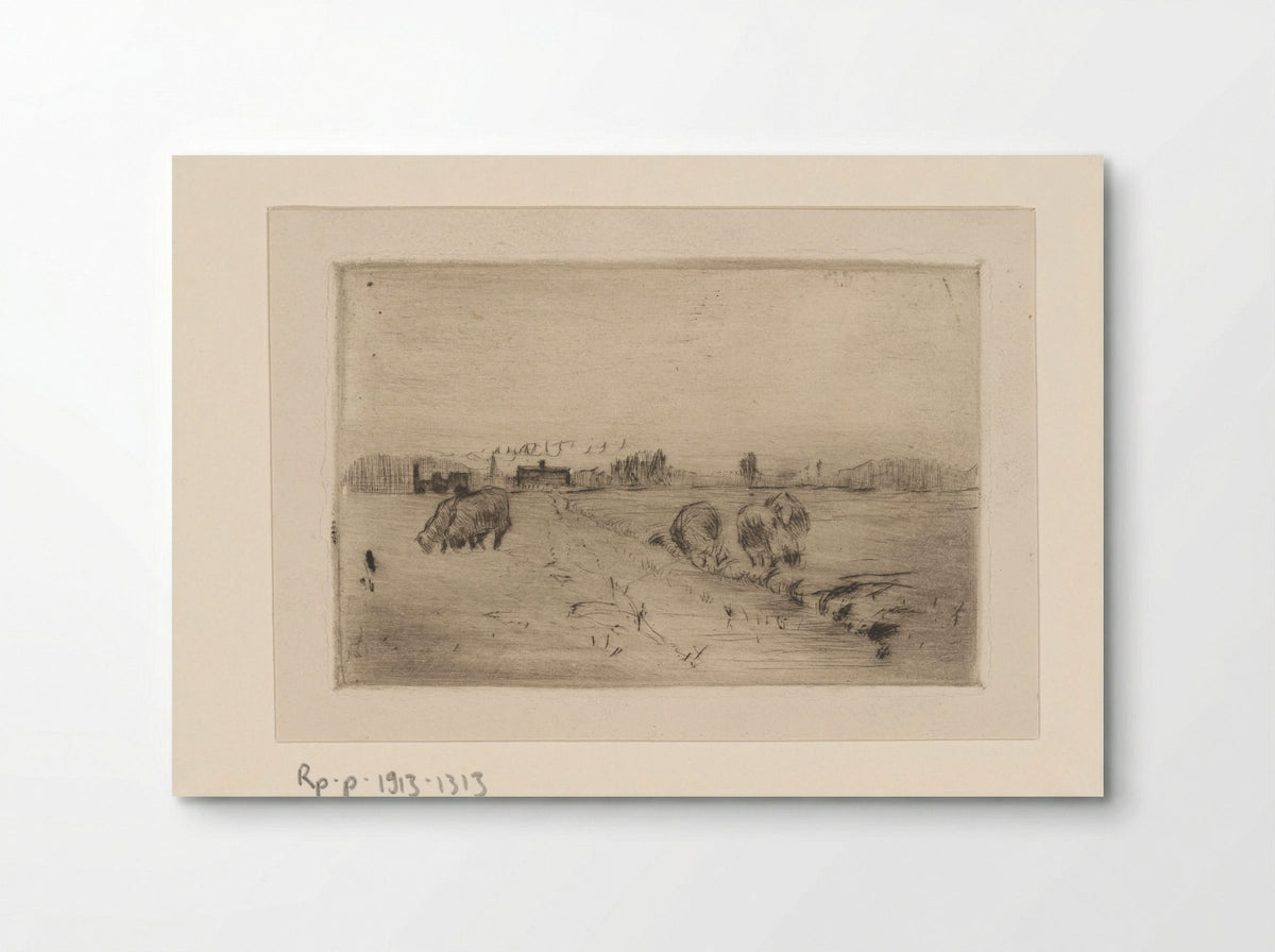 Weiland met schapen - Philip Zilcken - Poster