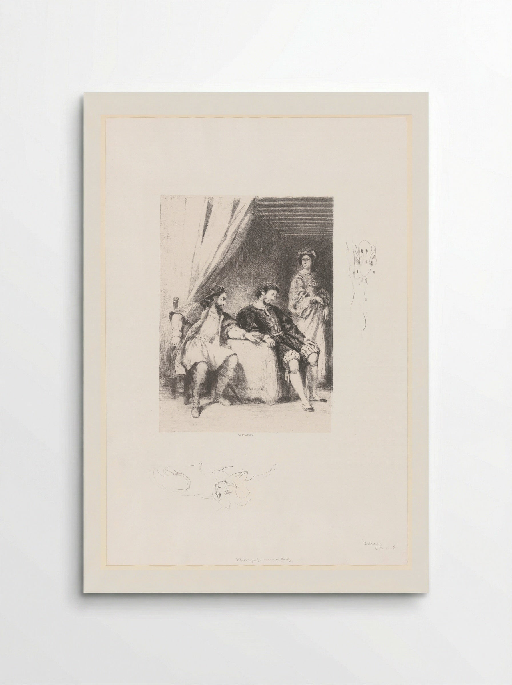 Weislingen Held Prisoner by Götz - Eugène Delacroix - Poster