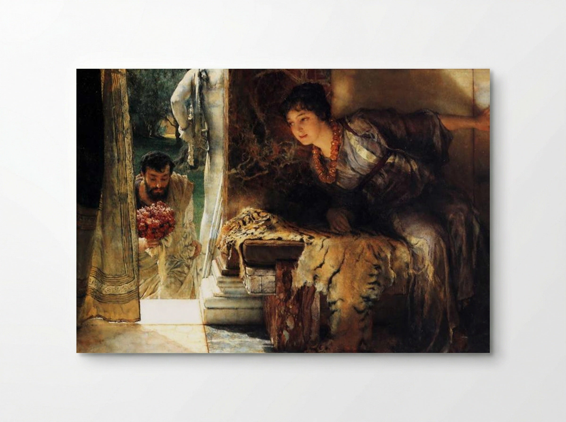 Welcome Footsteps - Sir Lawrence Alma-Tadema - Poster