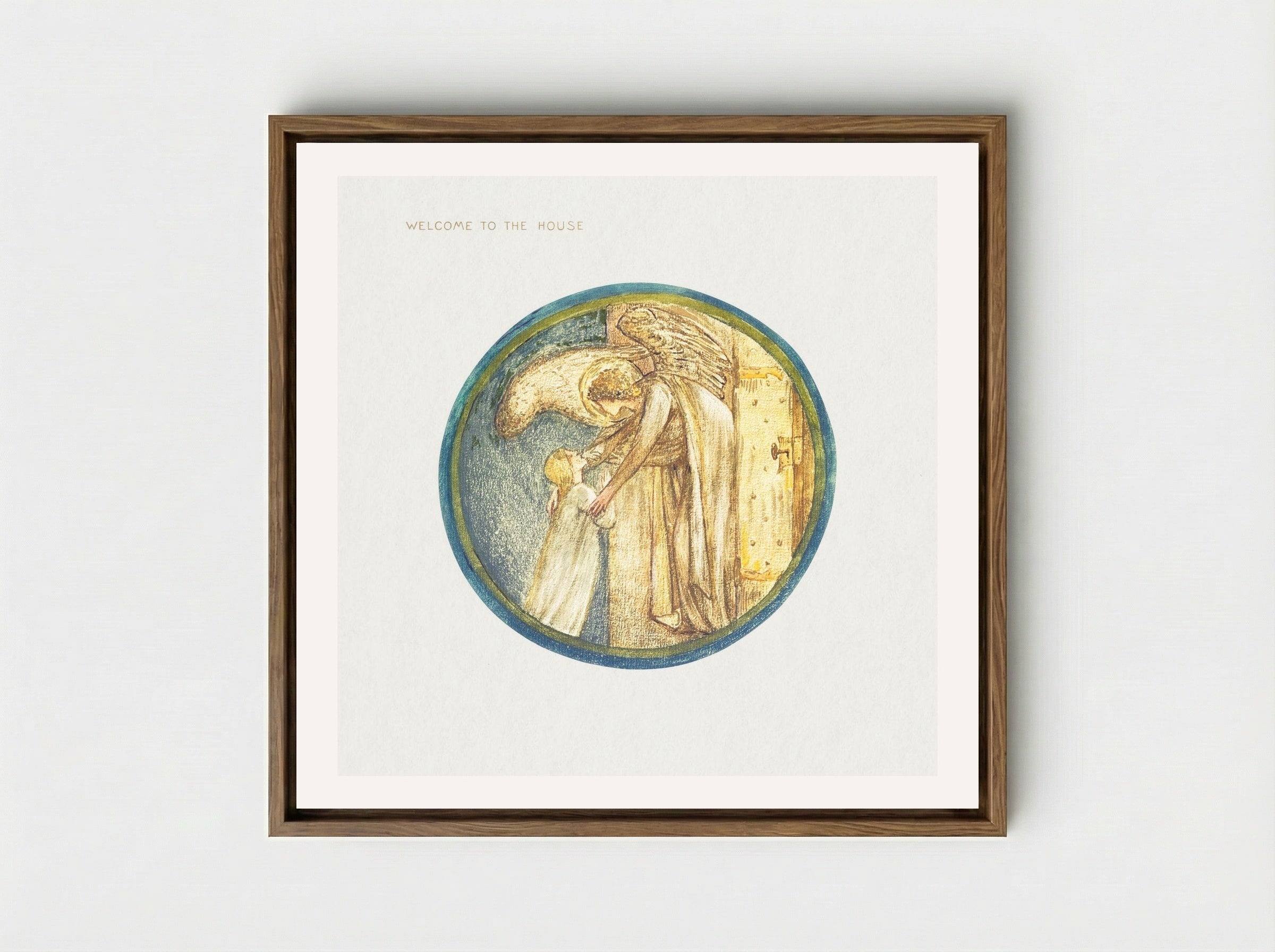 Welcome to the House, from The Flower Book - Edward Burne-Jones - Framed Canvas Wood
