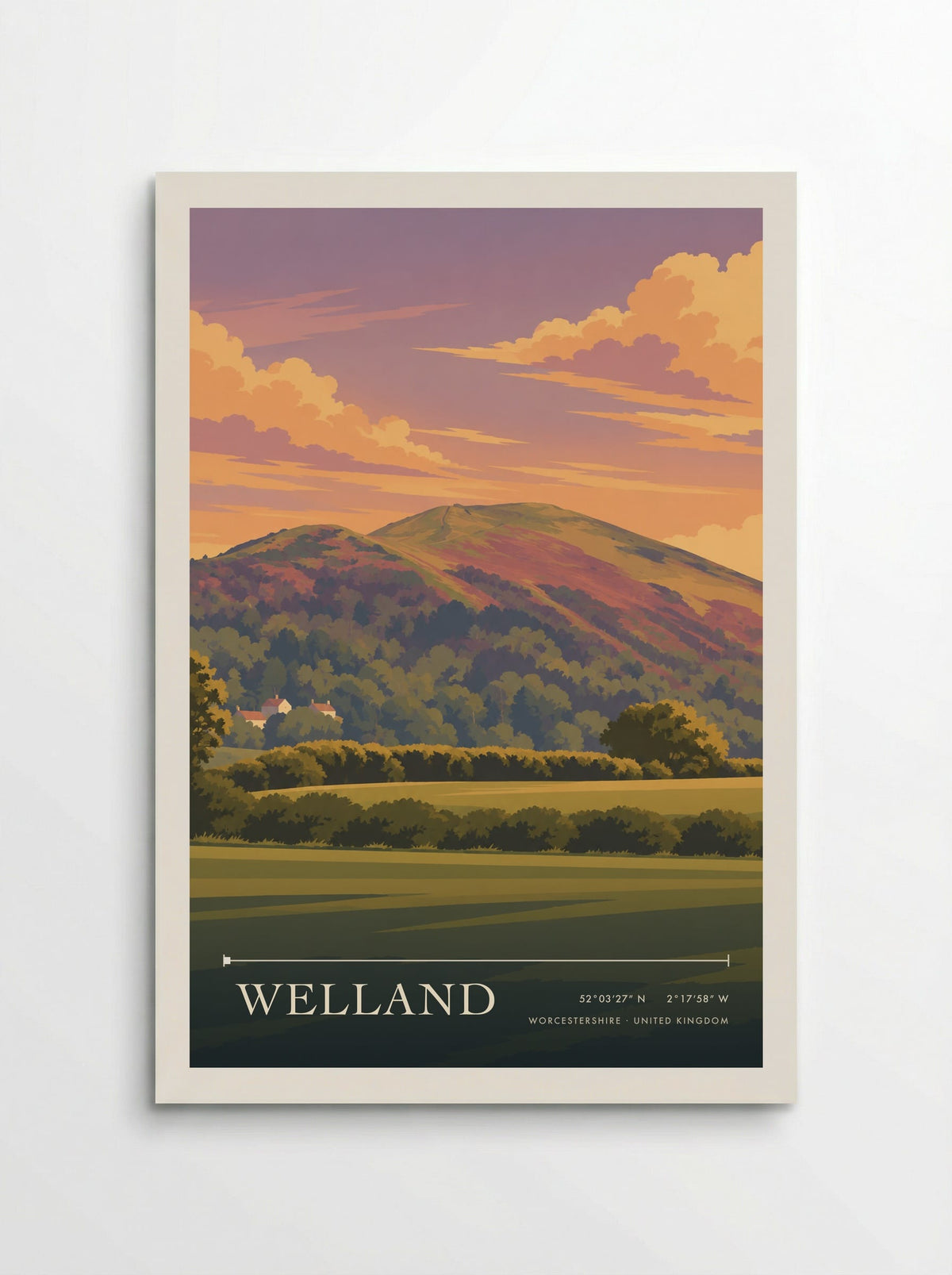Welland, Worcestershire | Travel Poster - Poster