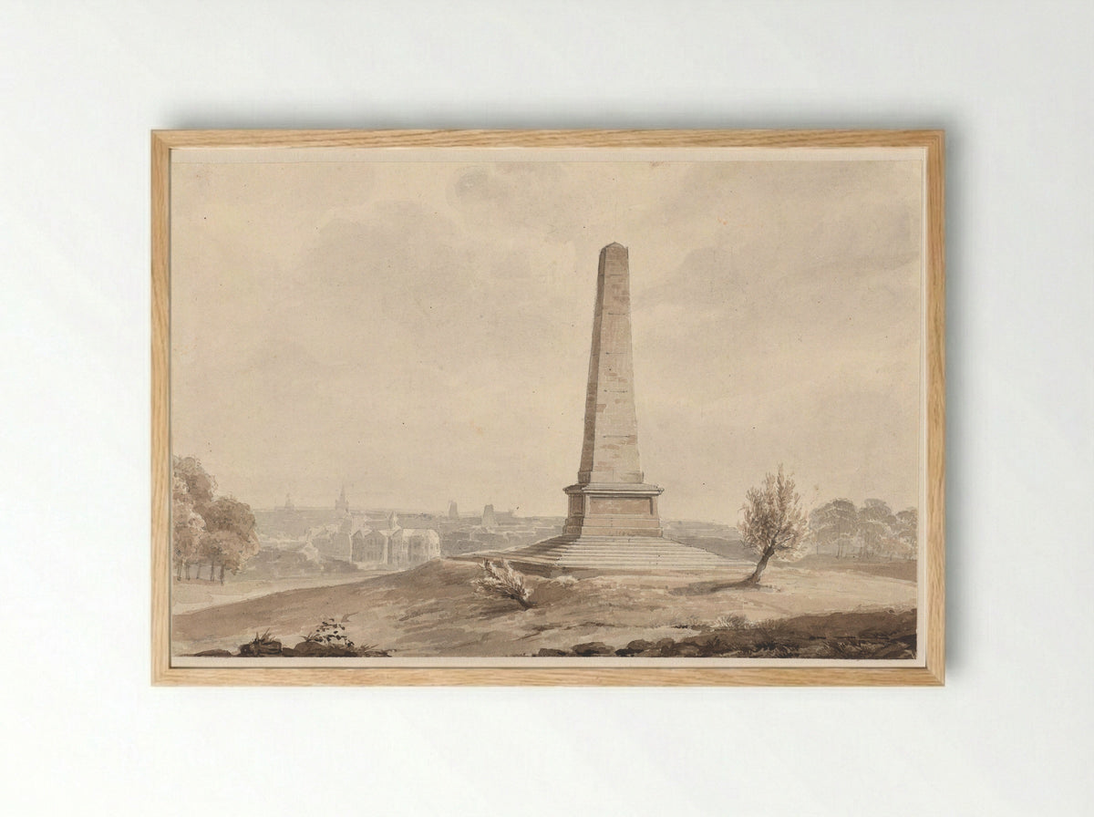 Wellington's gedenkteken in Phoenix Park te Dublin - Valentijn Bing - Framed Print Wood