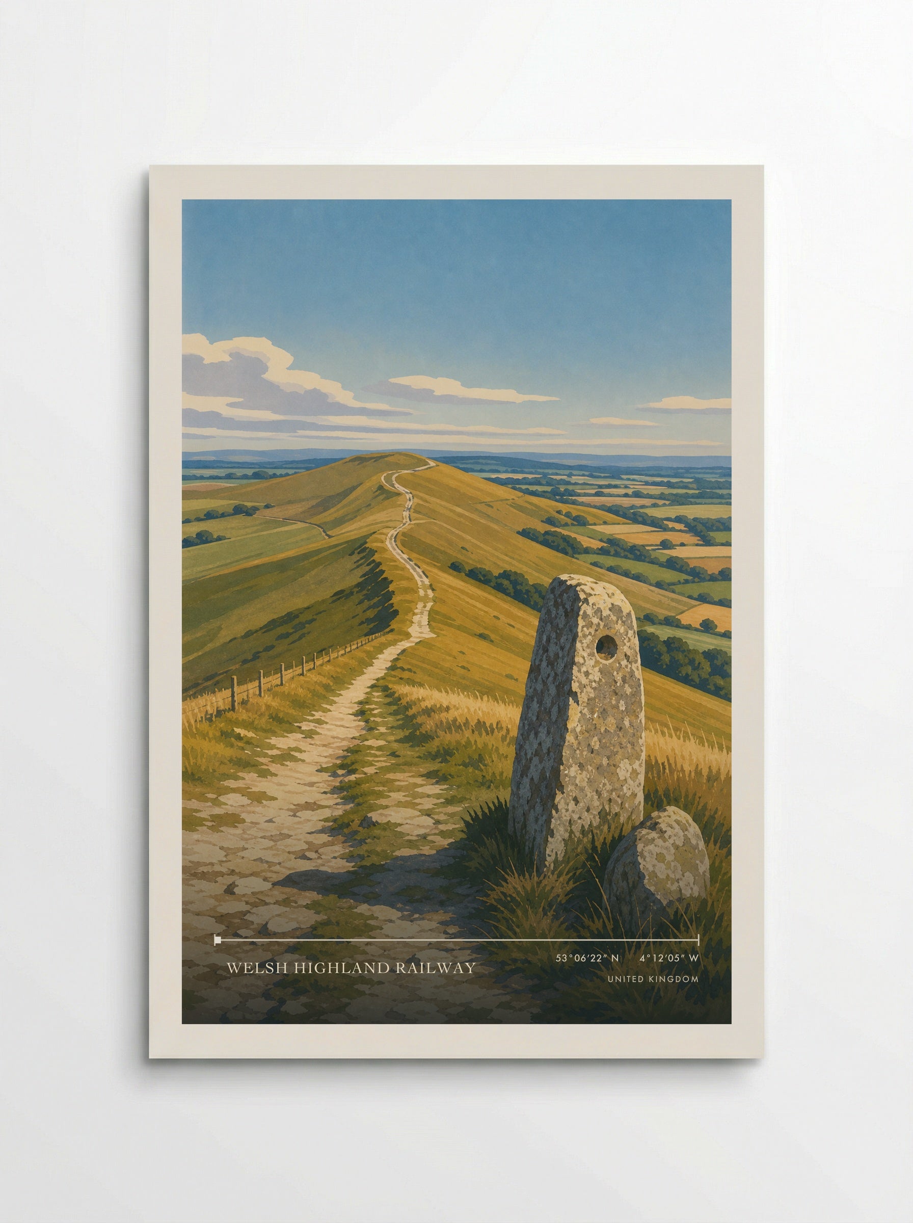 Welsh Highland Railway United Kingdom Travel Poster - Poster