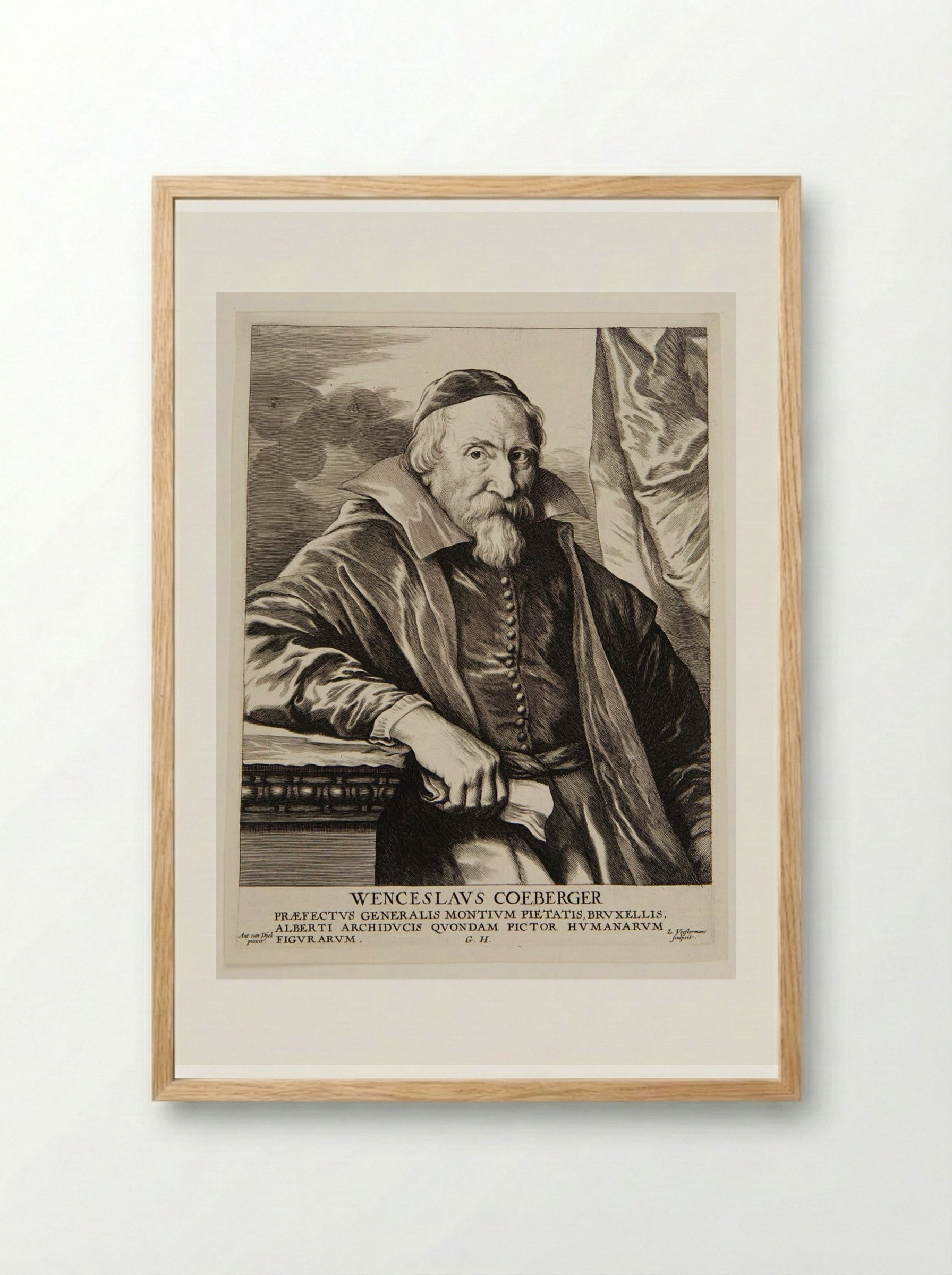 Wenceslas Coeberger - Lucas Vorsterman I - Framed Print Wood