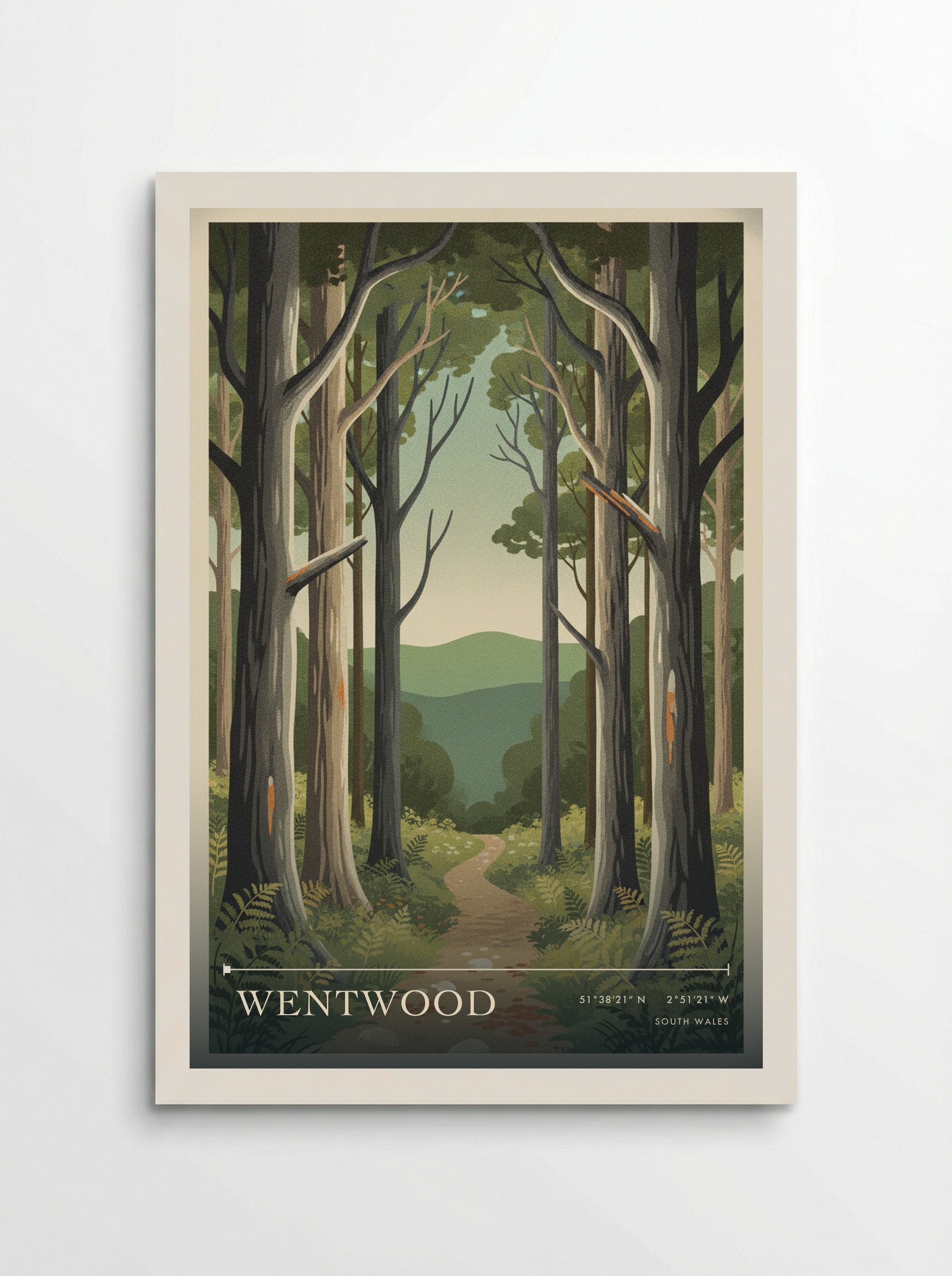 Wentwood South Wales Wales Travel Poster - Poster