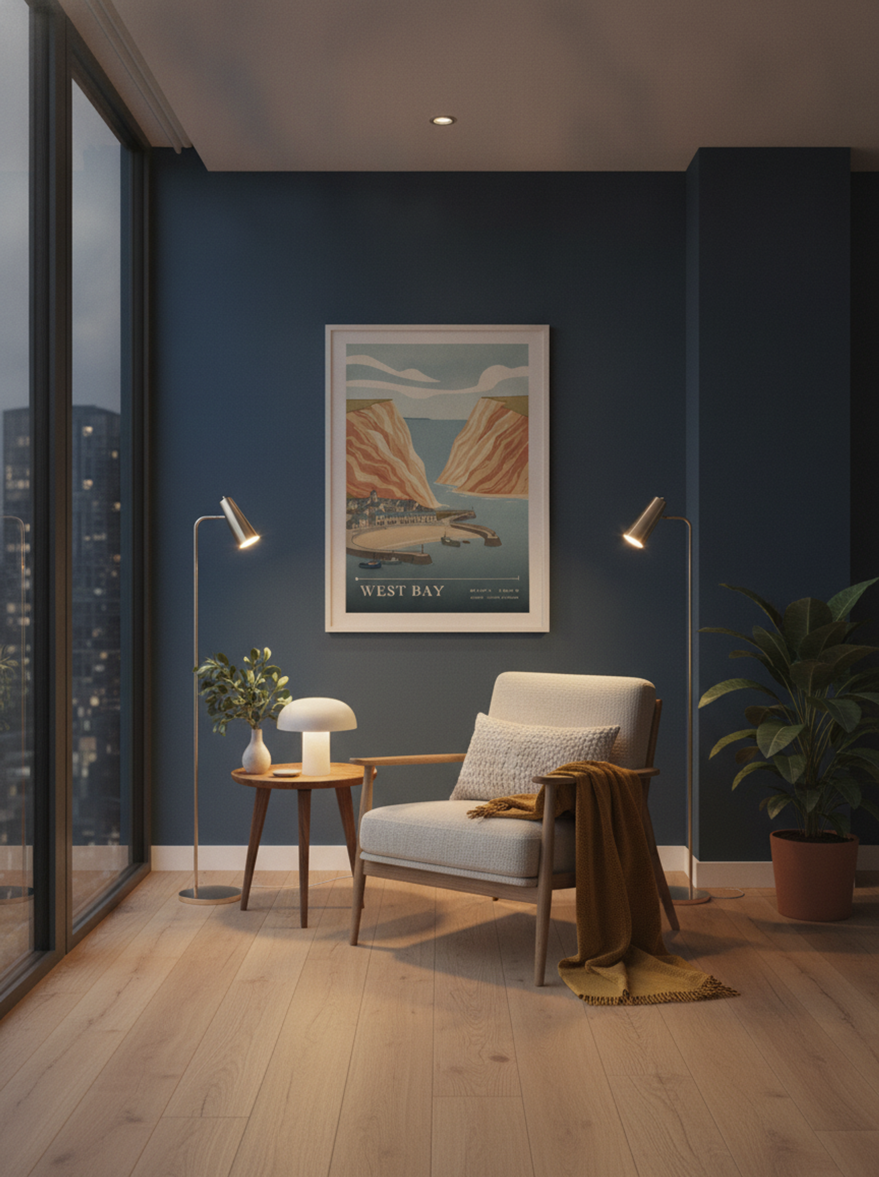 West Bay Dorset United Kingdom Travel Poster - Lifestyle
