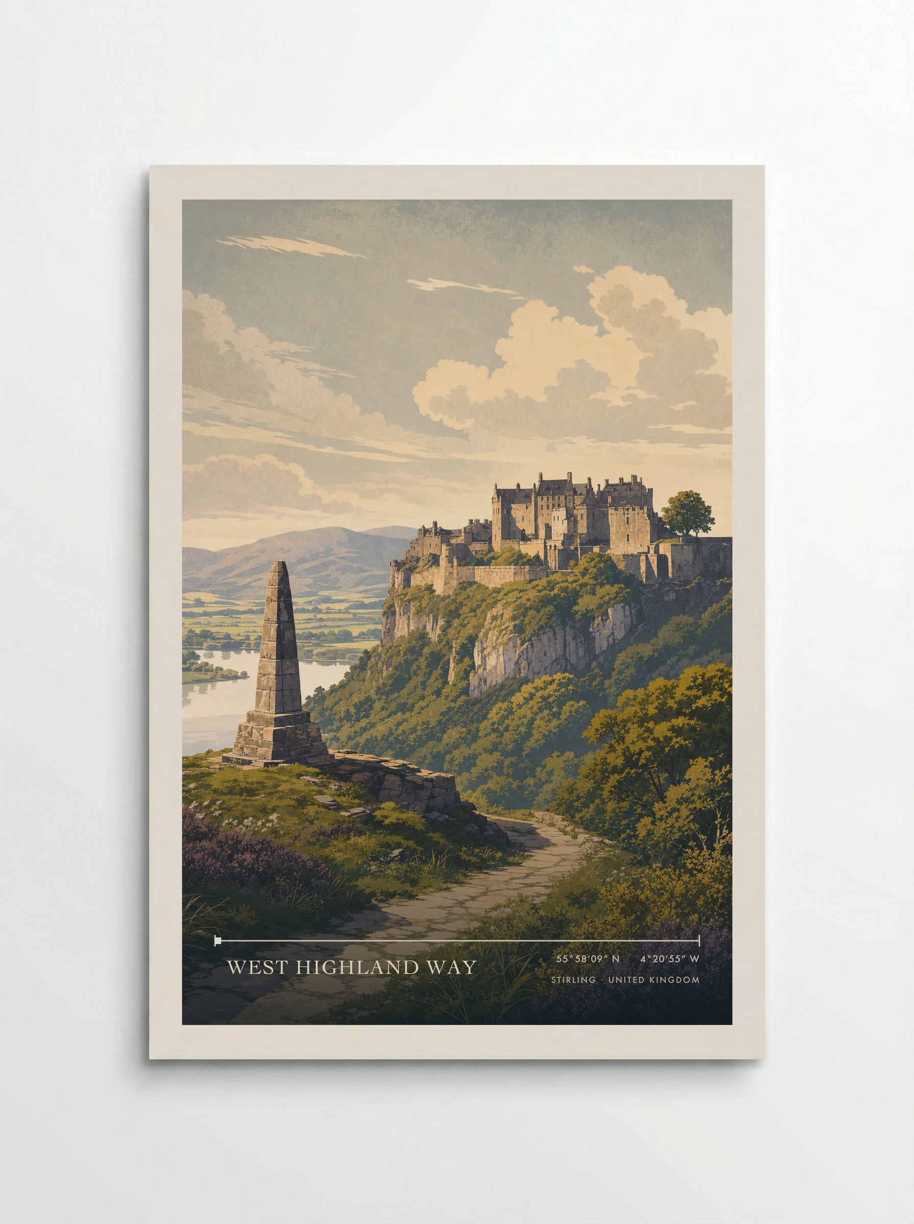 West Highland Way Stirling United Kingdom Travel Poster - Poster