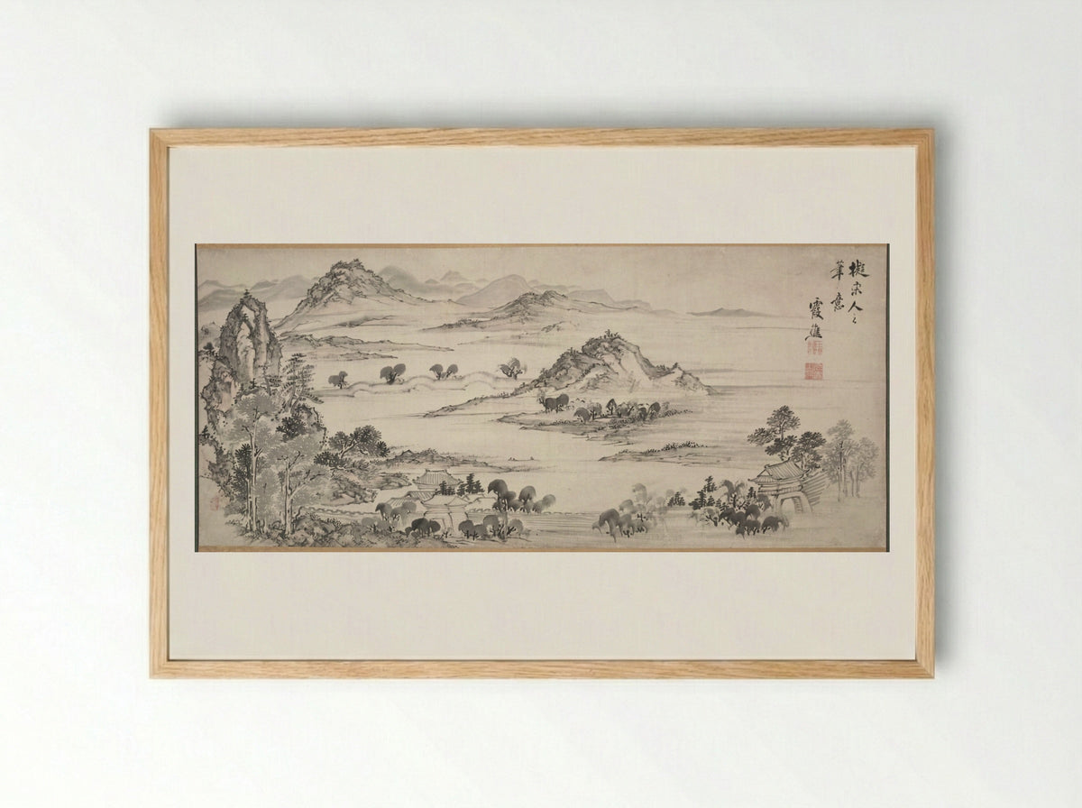 West Lake - Ike Taiga - Framed Print Wood