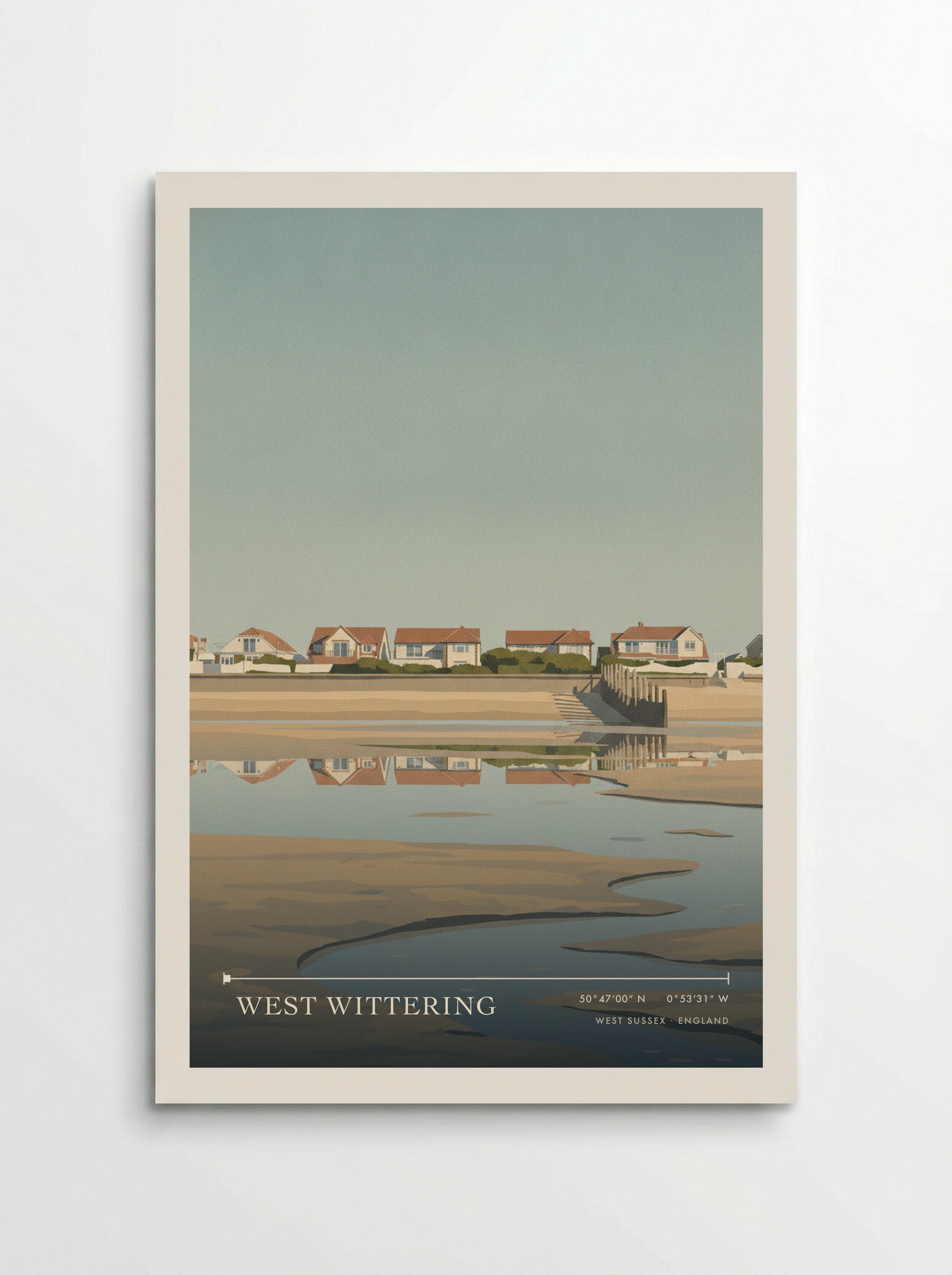 West Wittering West Sussex England Travel Poster - Poster