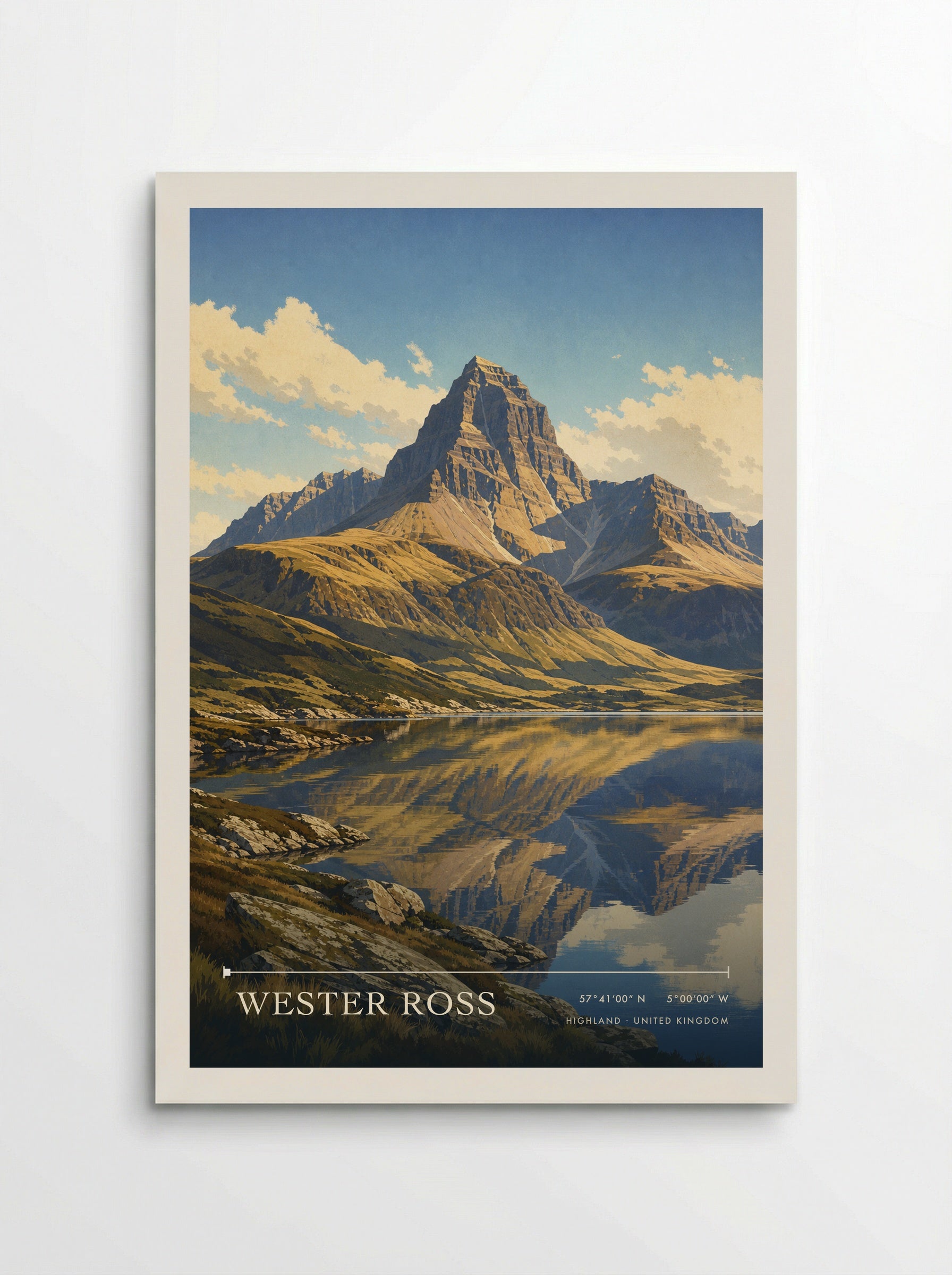 Wester Ross Highland United Kingdom Travel Poster - Poster