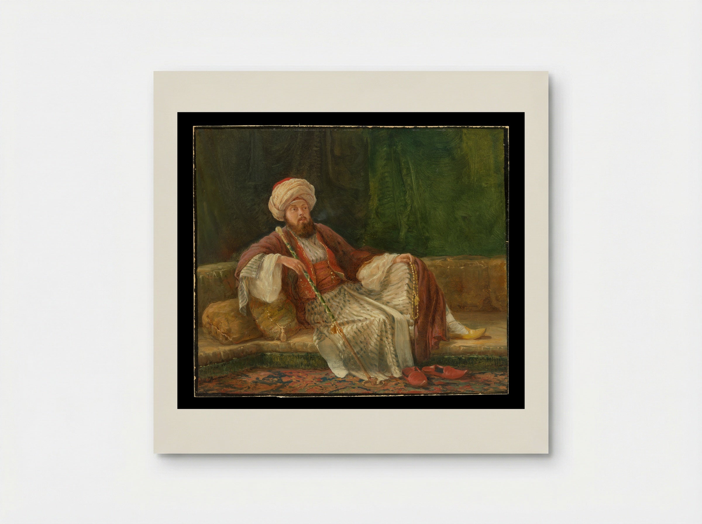 Western Gentleman in Oriental Costume - British Painter - Poster