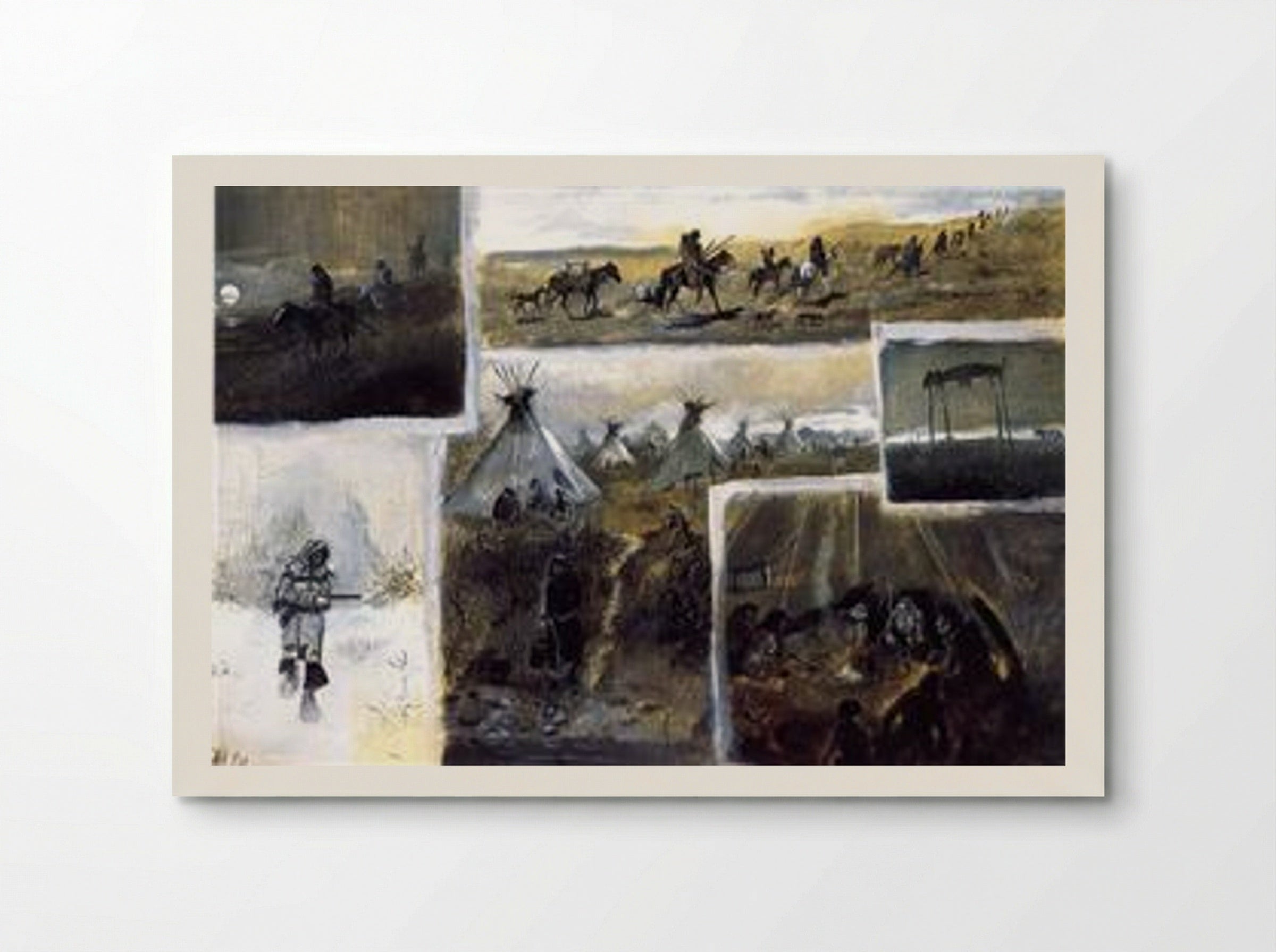 Western Montage - Charles M. Russell - Poster