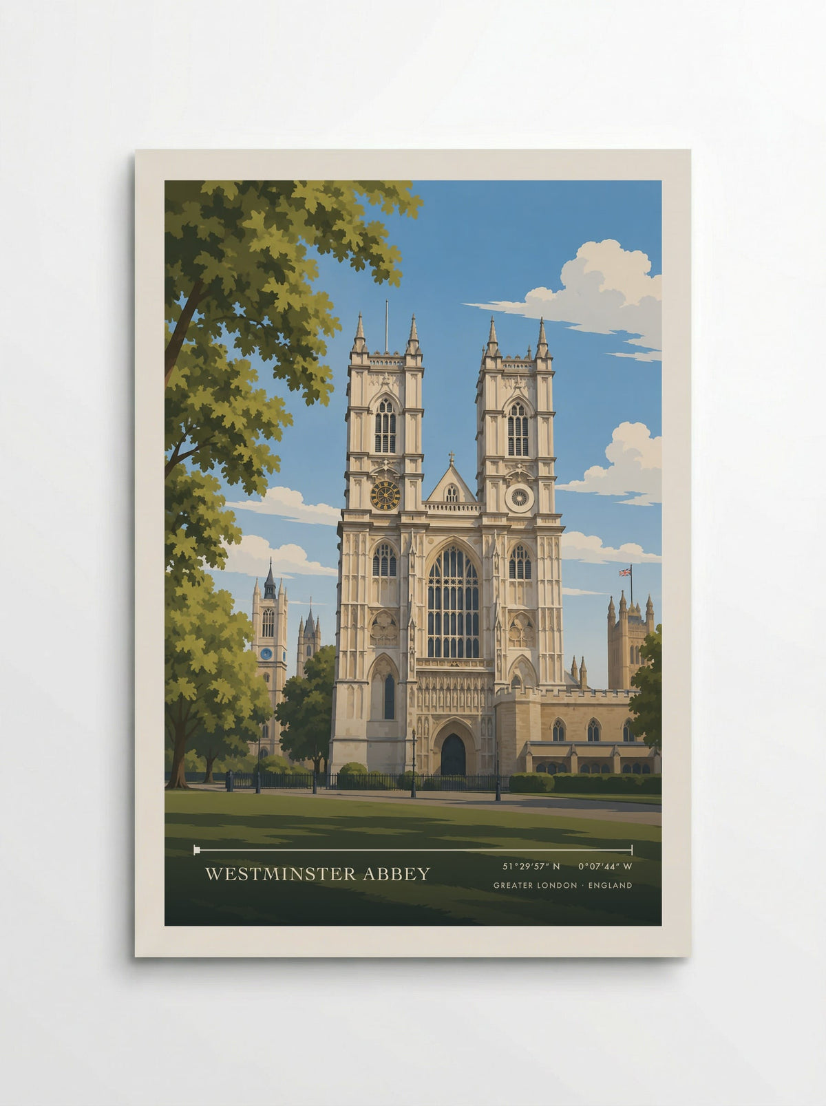Westminster Abbey, Greater London | Travel Poster - Poster