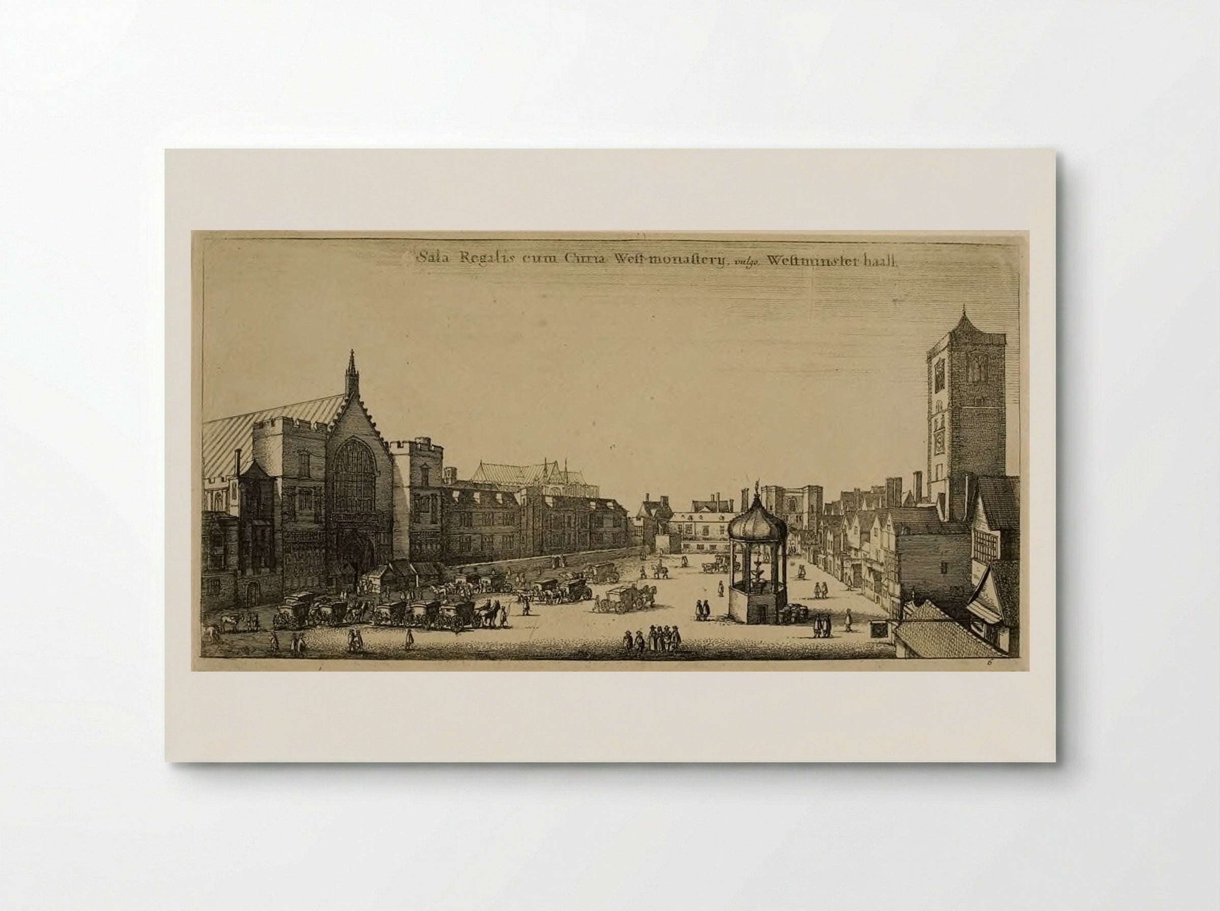 Westminster Hall - Wenceslaus Hollar - Poster