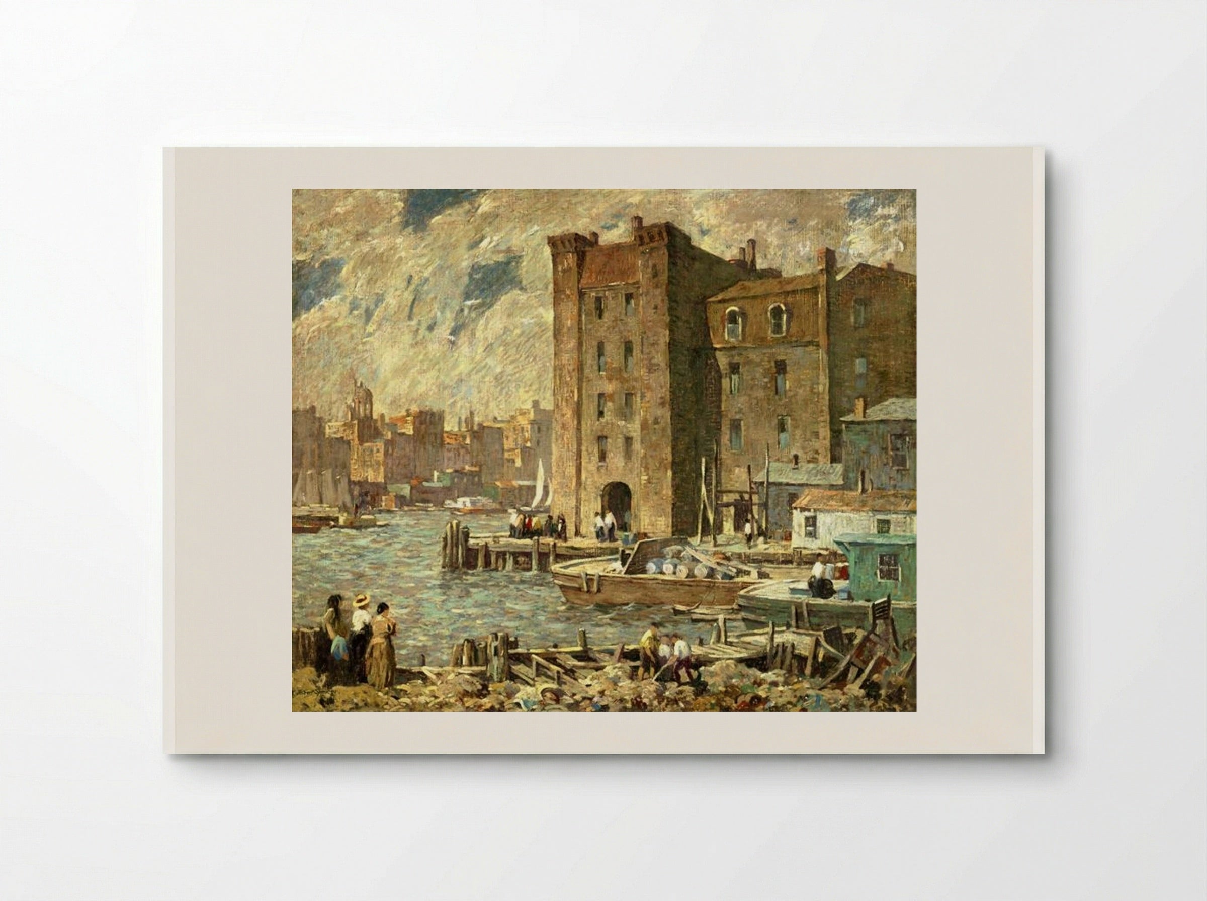 Wharves - Robert Spencer - Poster