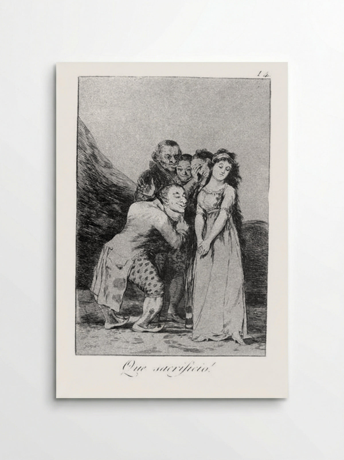 What a sacrifice! - Francisco Goya - Poster