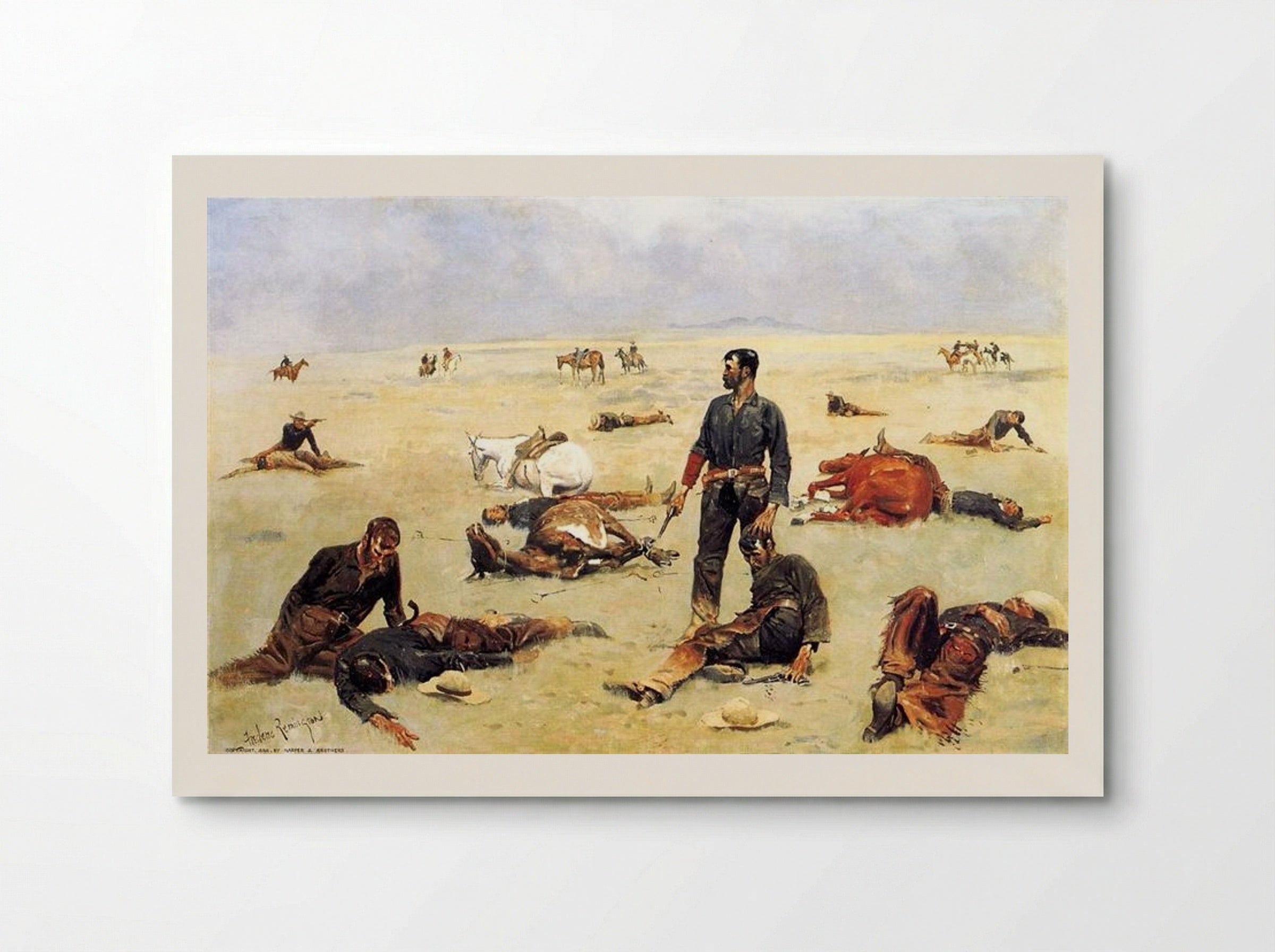 What an Unbranded Cow Has Cost - Frederic Remington - Poster