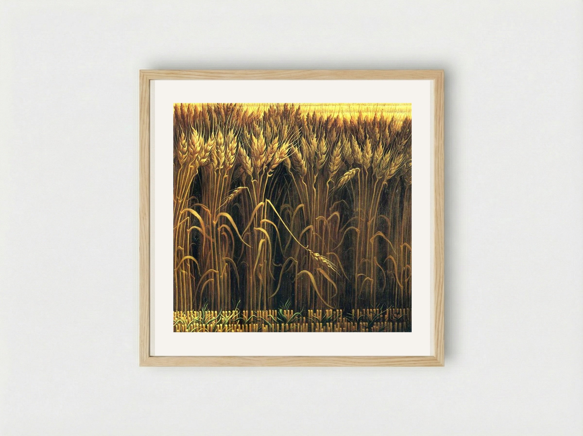 Wheat - Thomas Hart Benton - Framed Print Wood