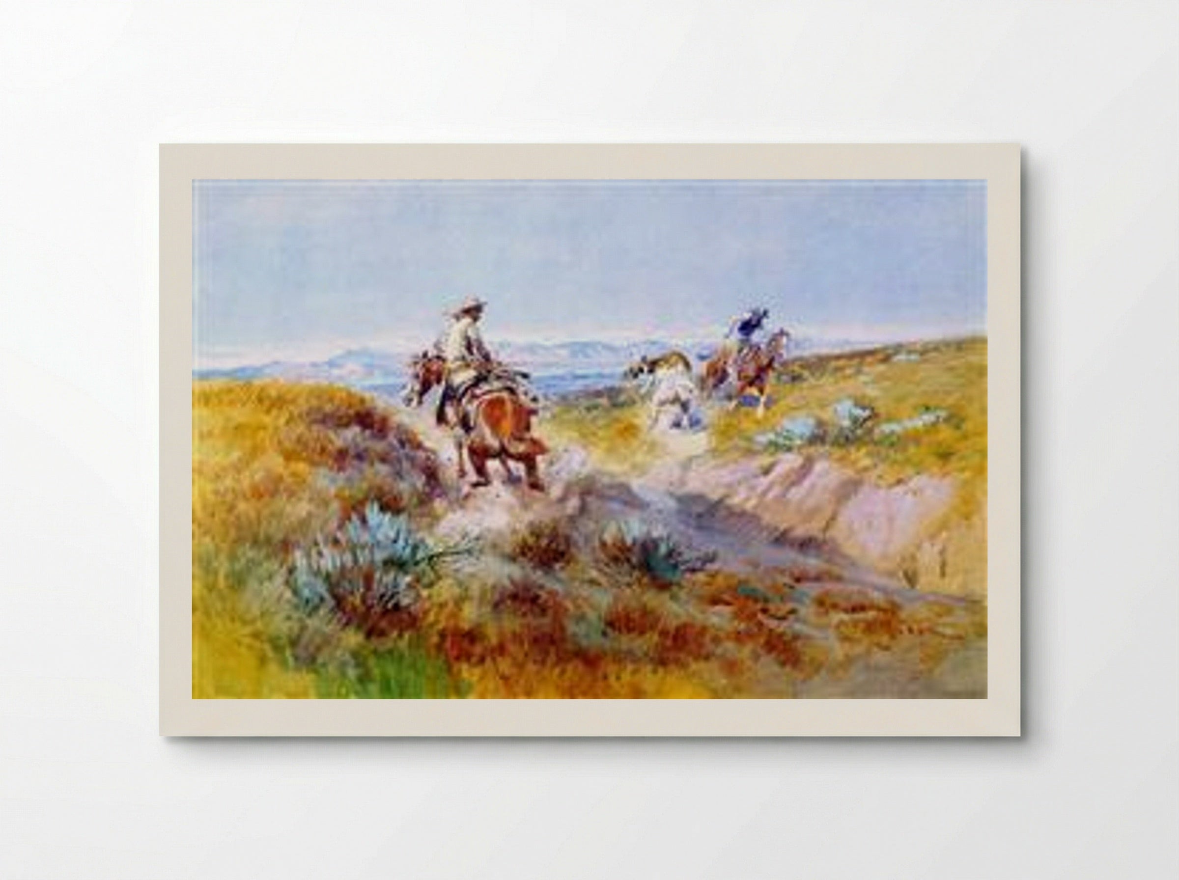 When Cows were Wild - Charles M. Russell - Poster