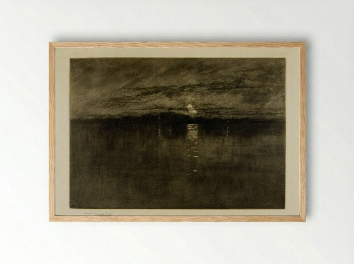 When the Weary Moon Was on the Wane, Dort - Frank Short - Framed Print Wood