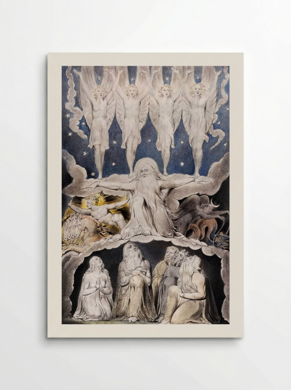 When the morning stars sang together - William Blake - Poster