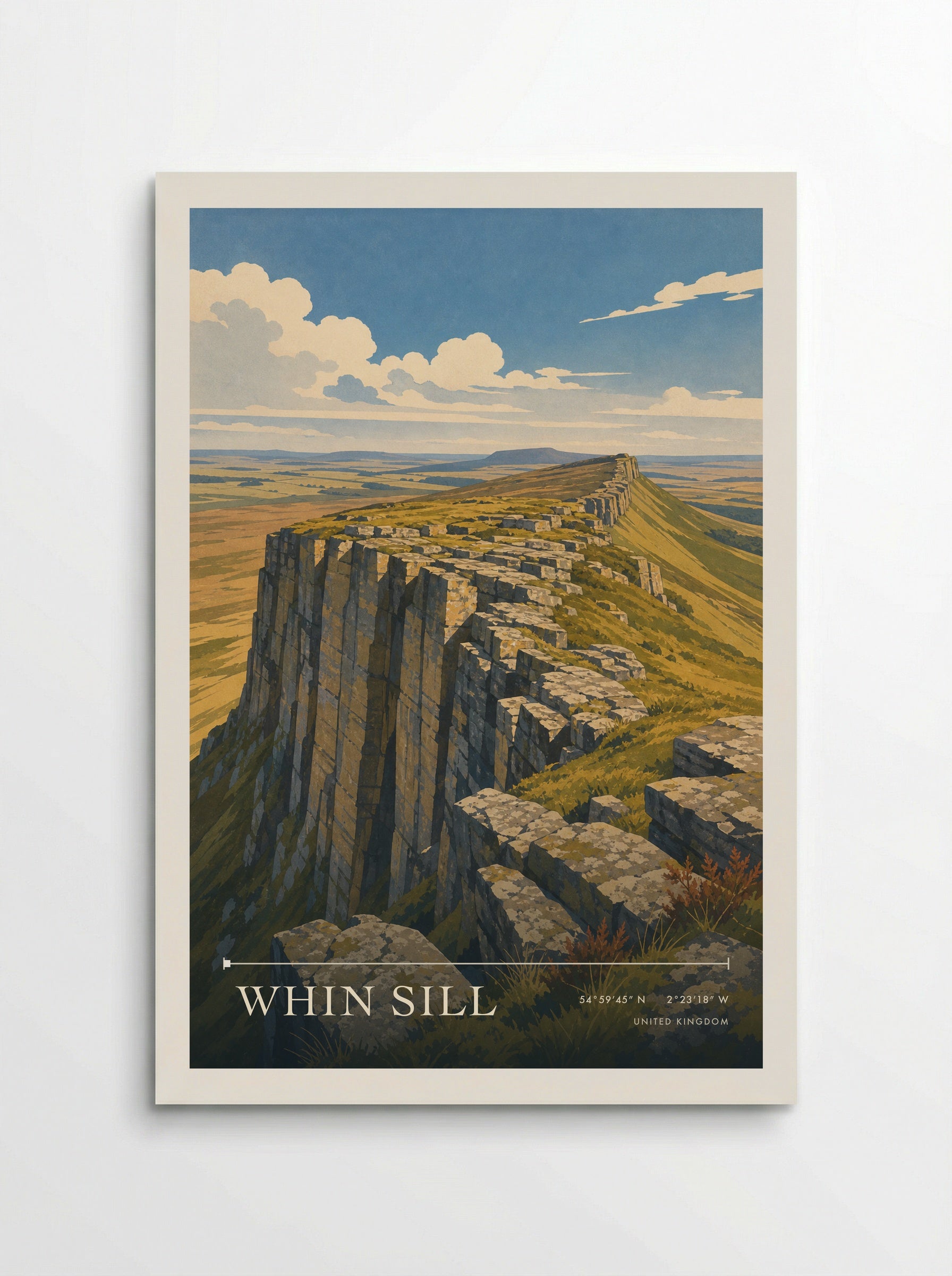 Whin Sill United Kingdom Travel Poster - Poster
