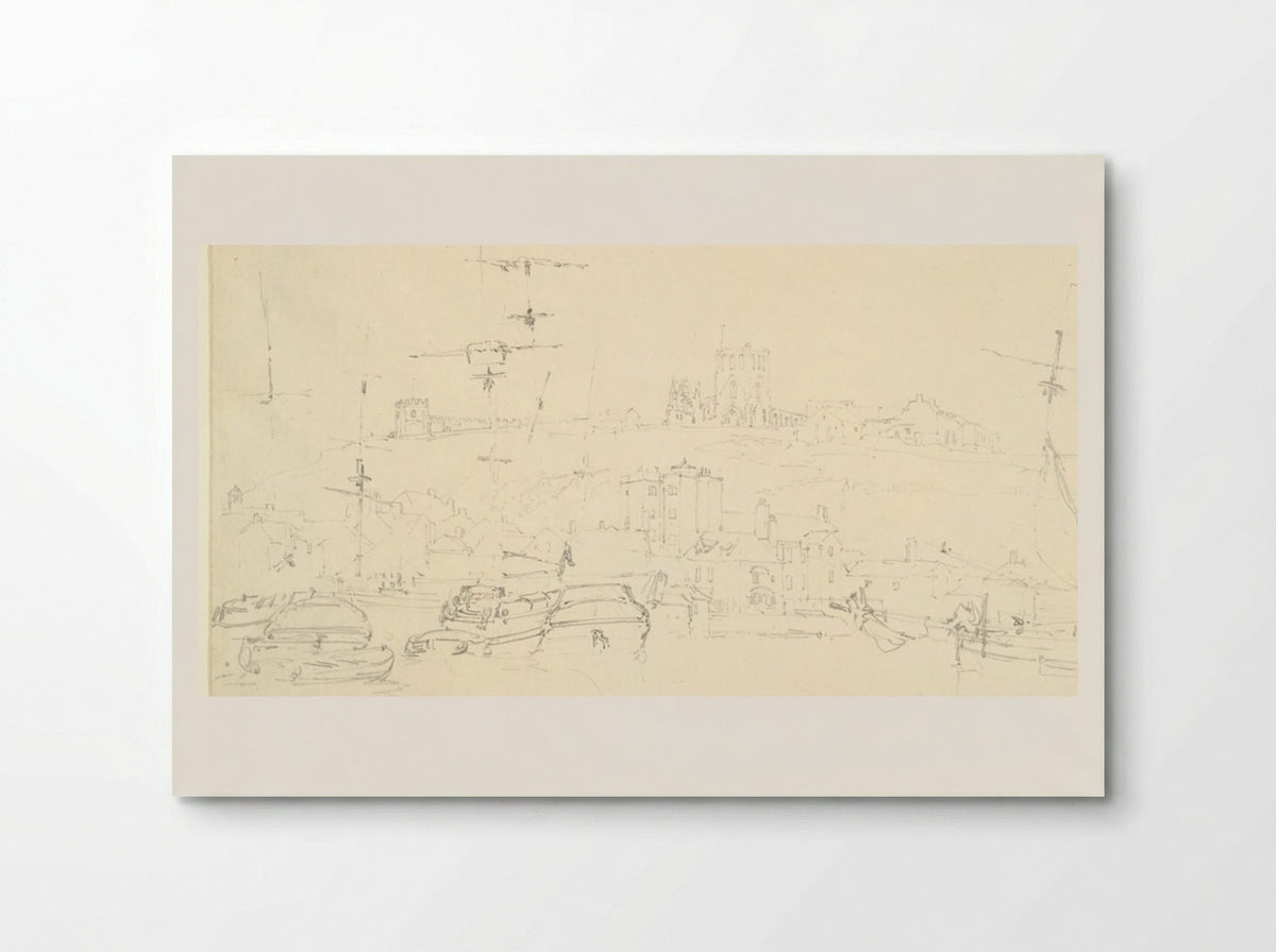Whitby Harbor, Yorkshire - Joseph Mallord William Turner - Poster