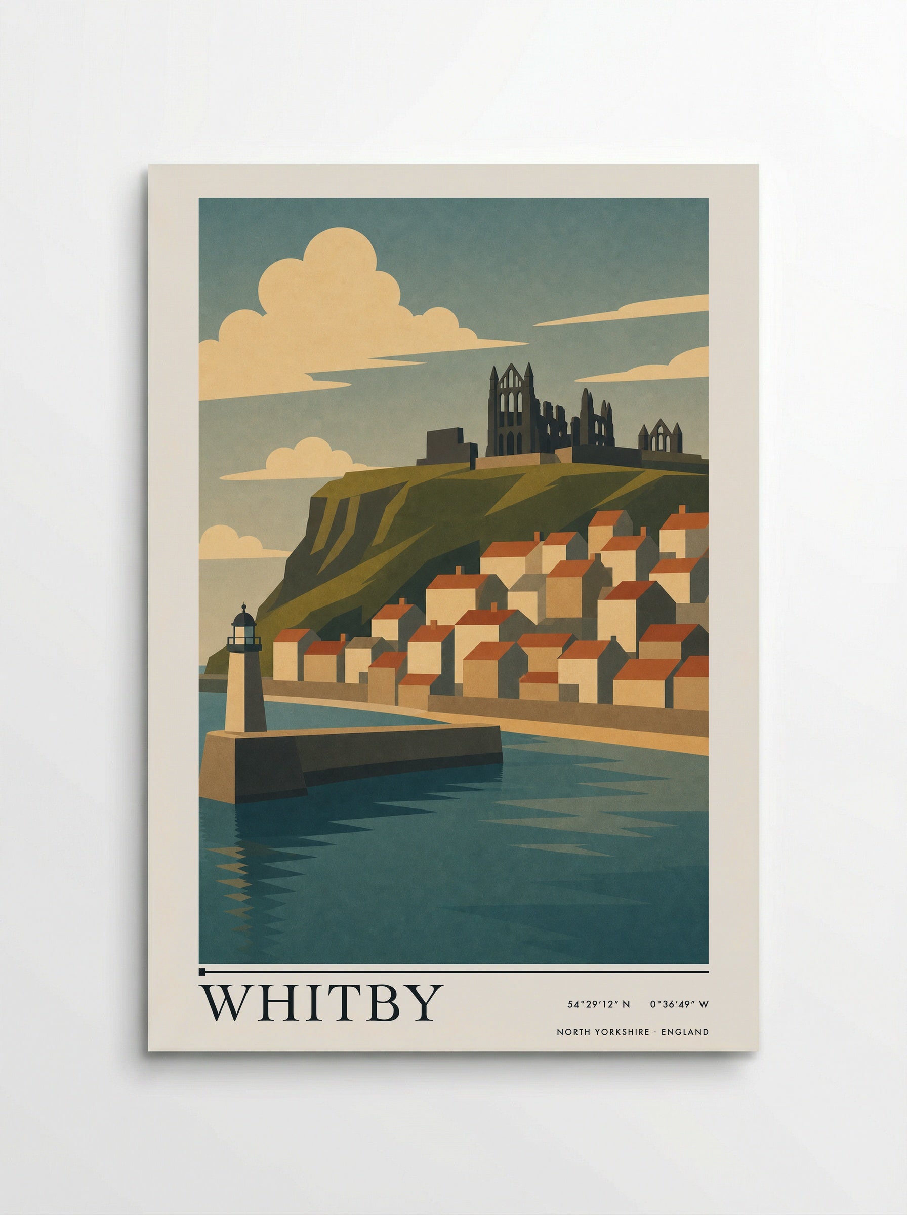Whitby Yorkshire Travel Poster - Poster