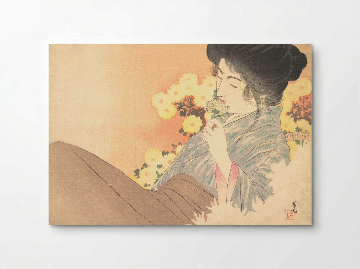White Chrysanthemums (Kiku no Kaori) - Kajita Hanko - Poster