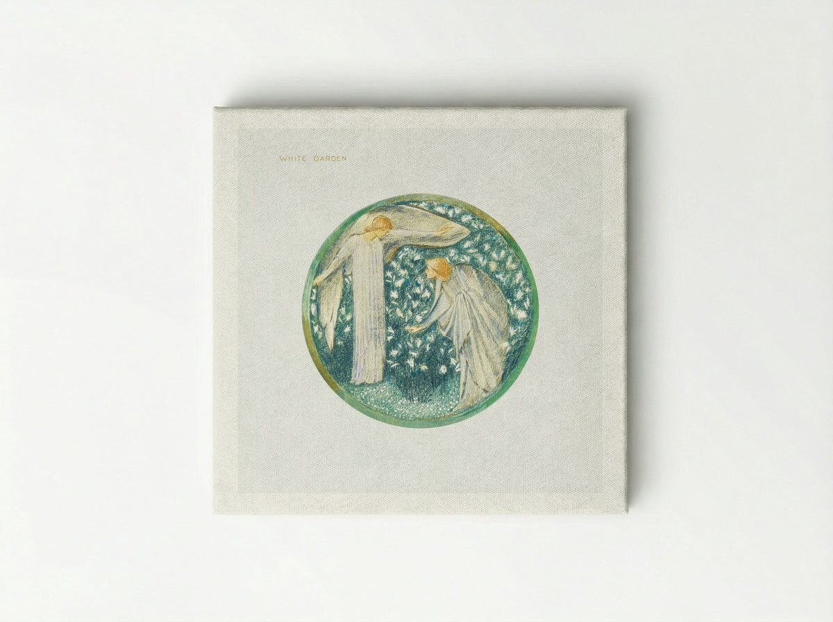White Garden from The Flower Book - Edward Burne-Jones - Canvas