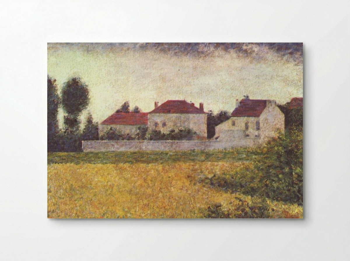 White Houses, Ville d'Avray - Georges Seurat - Poster