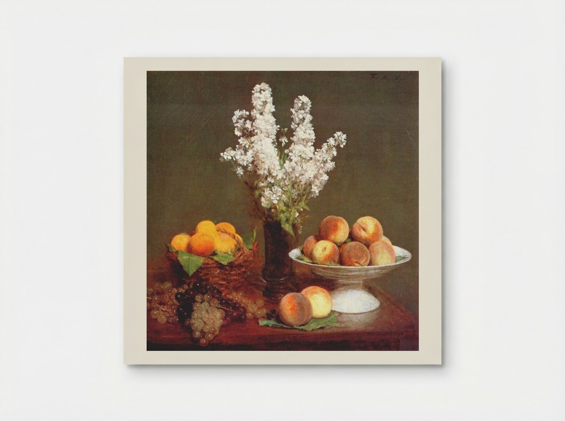 White Rockets and Fruit - Henri Fantin-Latour - Poster