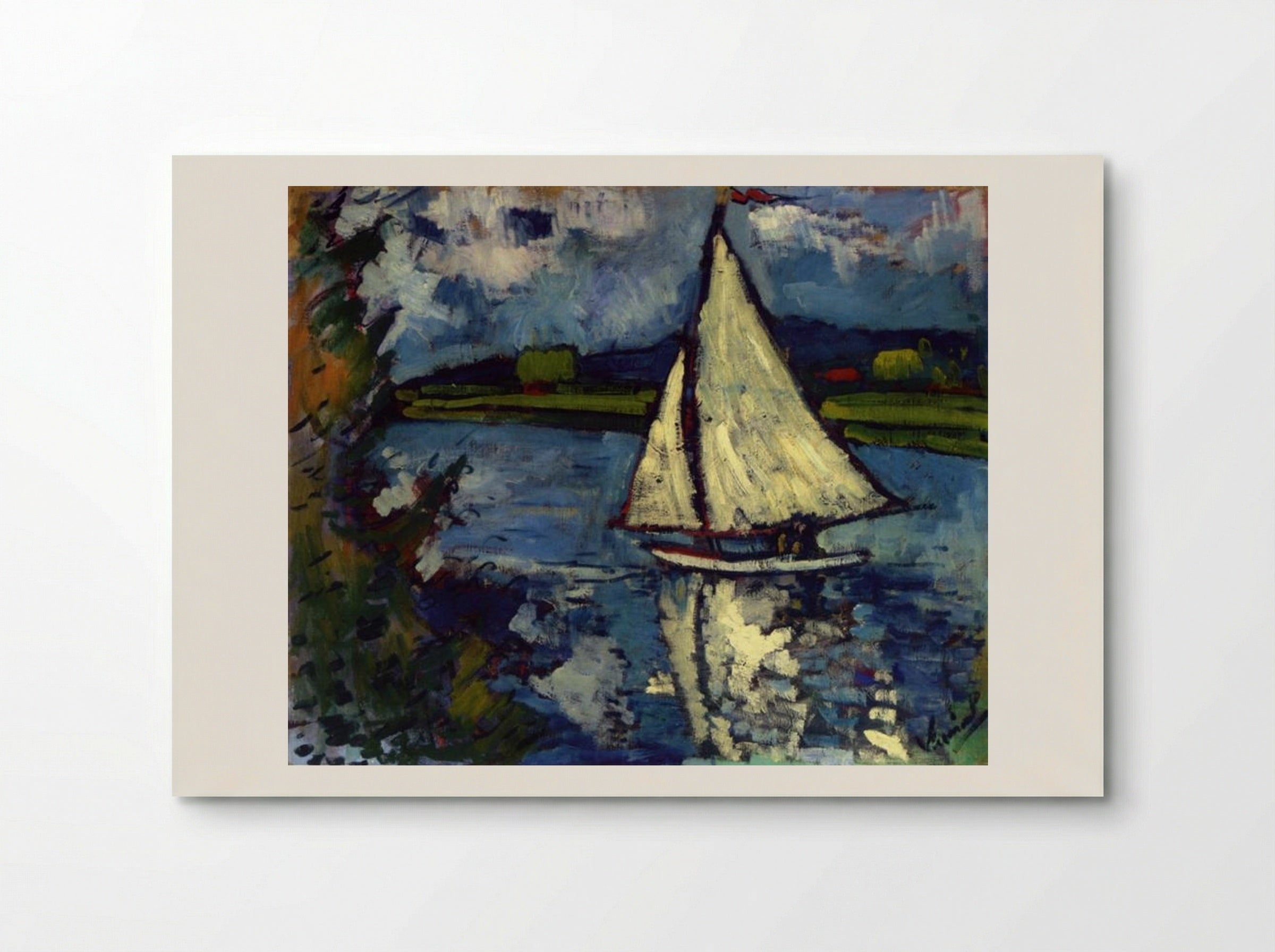 White Sailboat at Chatou - Maurice de Vlaminck - Poster