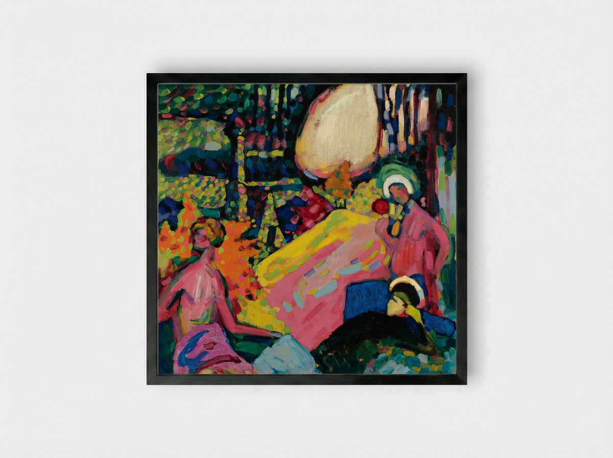 White Sound - Wassily Kandinsky - Framed Print Black