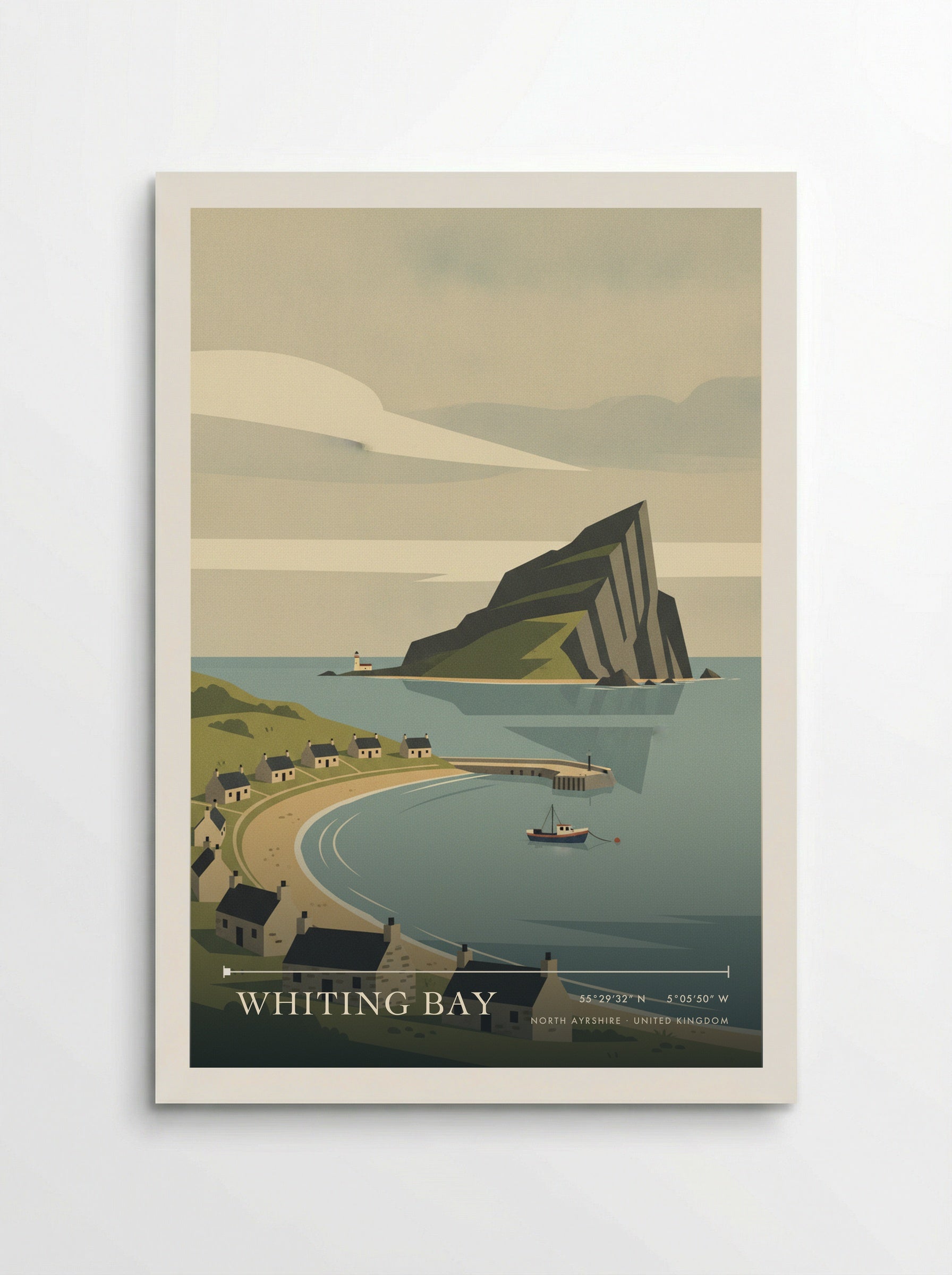 Whiting Bay North Ayrshire United Kingdom Travel Poster - Poster