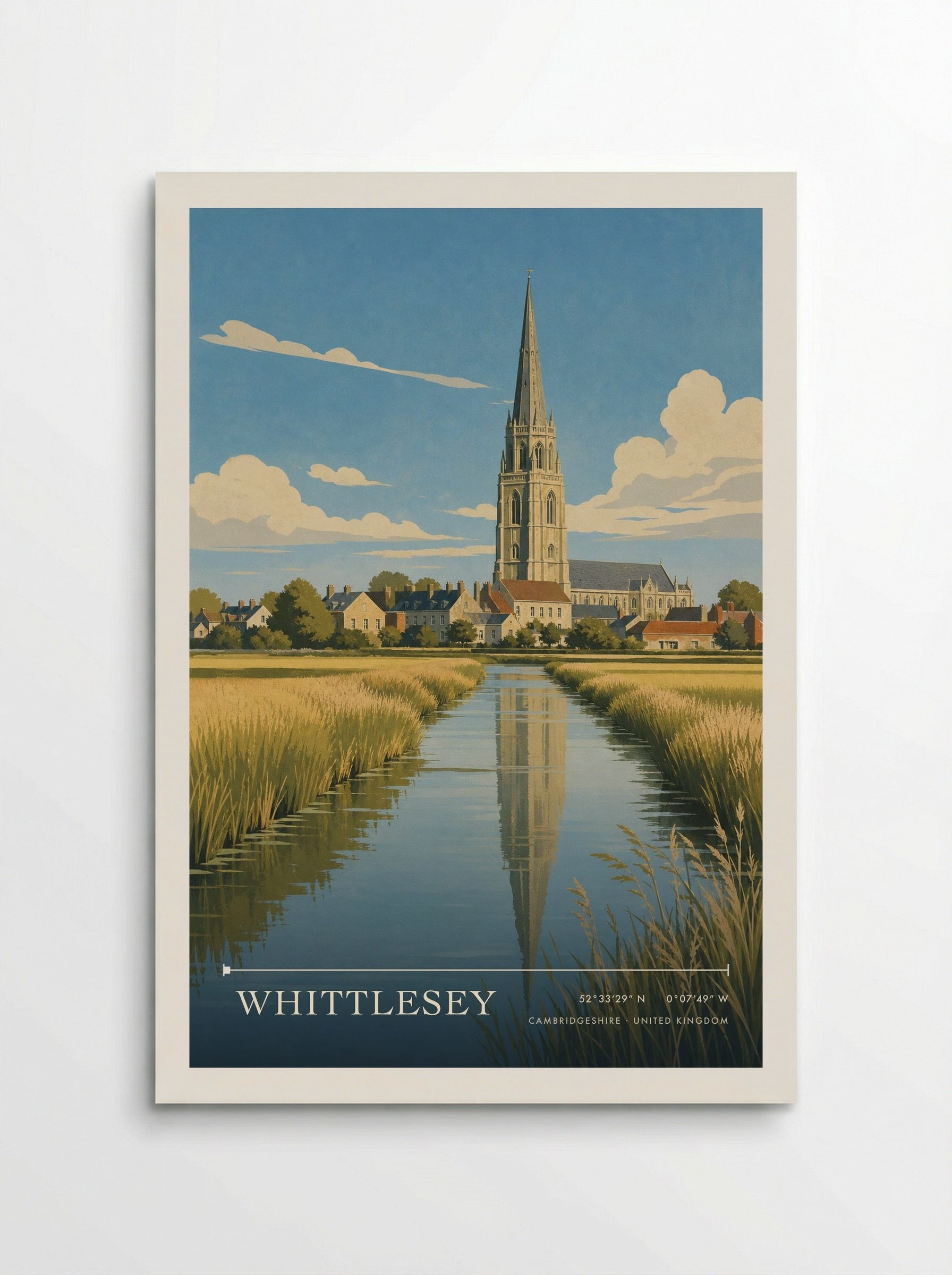 Whittlesey Cambridgeshire United Kingdom Travel Poster - Poster
