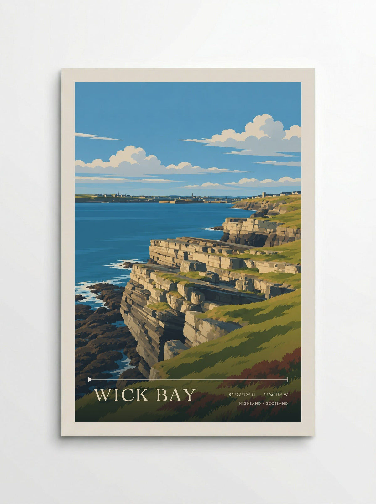 Wick Bay, Highland | Travel Poster - Poster