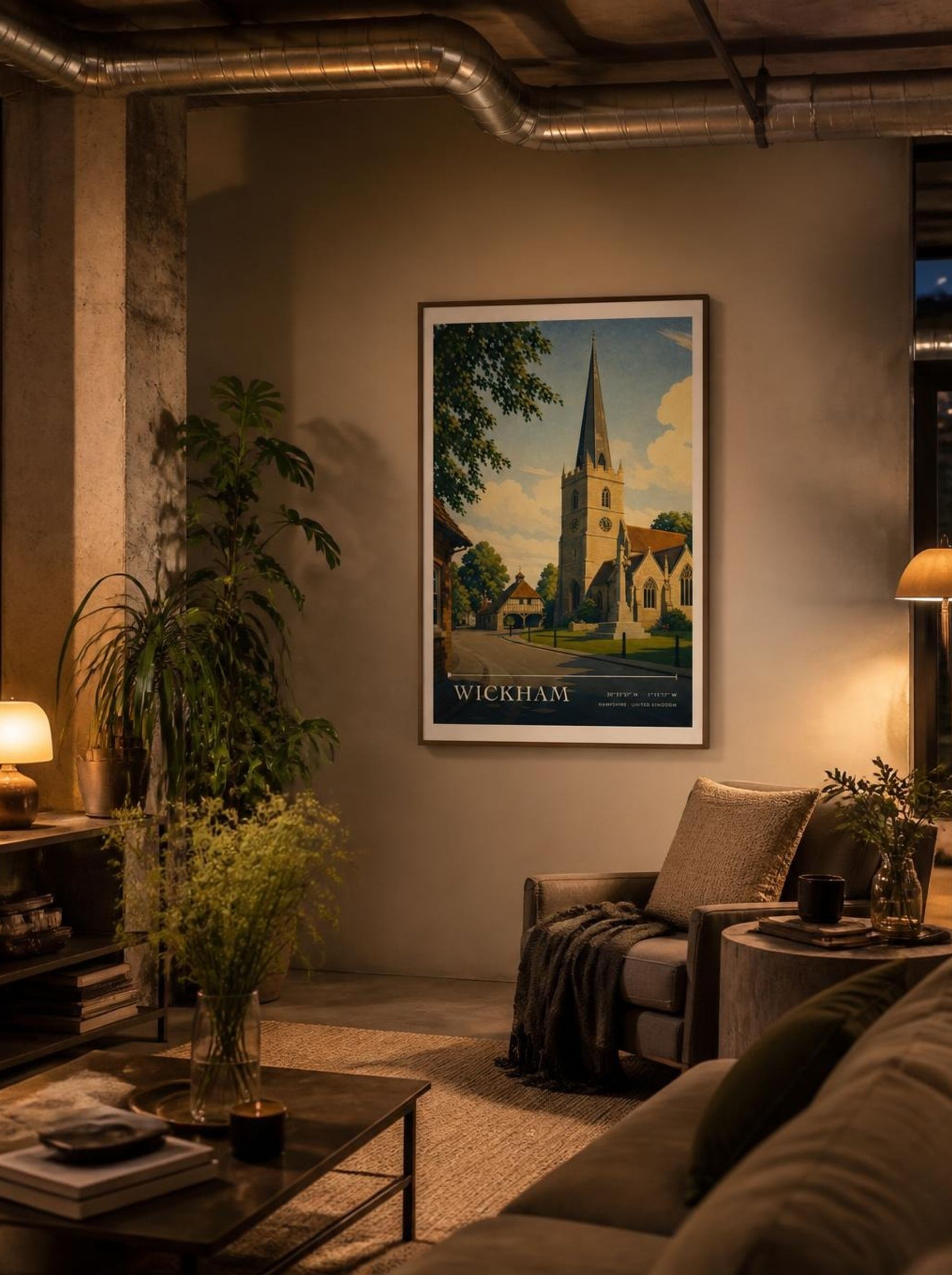 Wickham Hampshire United Kingdom Travel Poster - Lifestyle