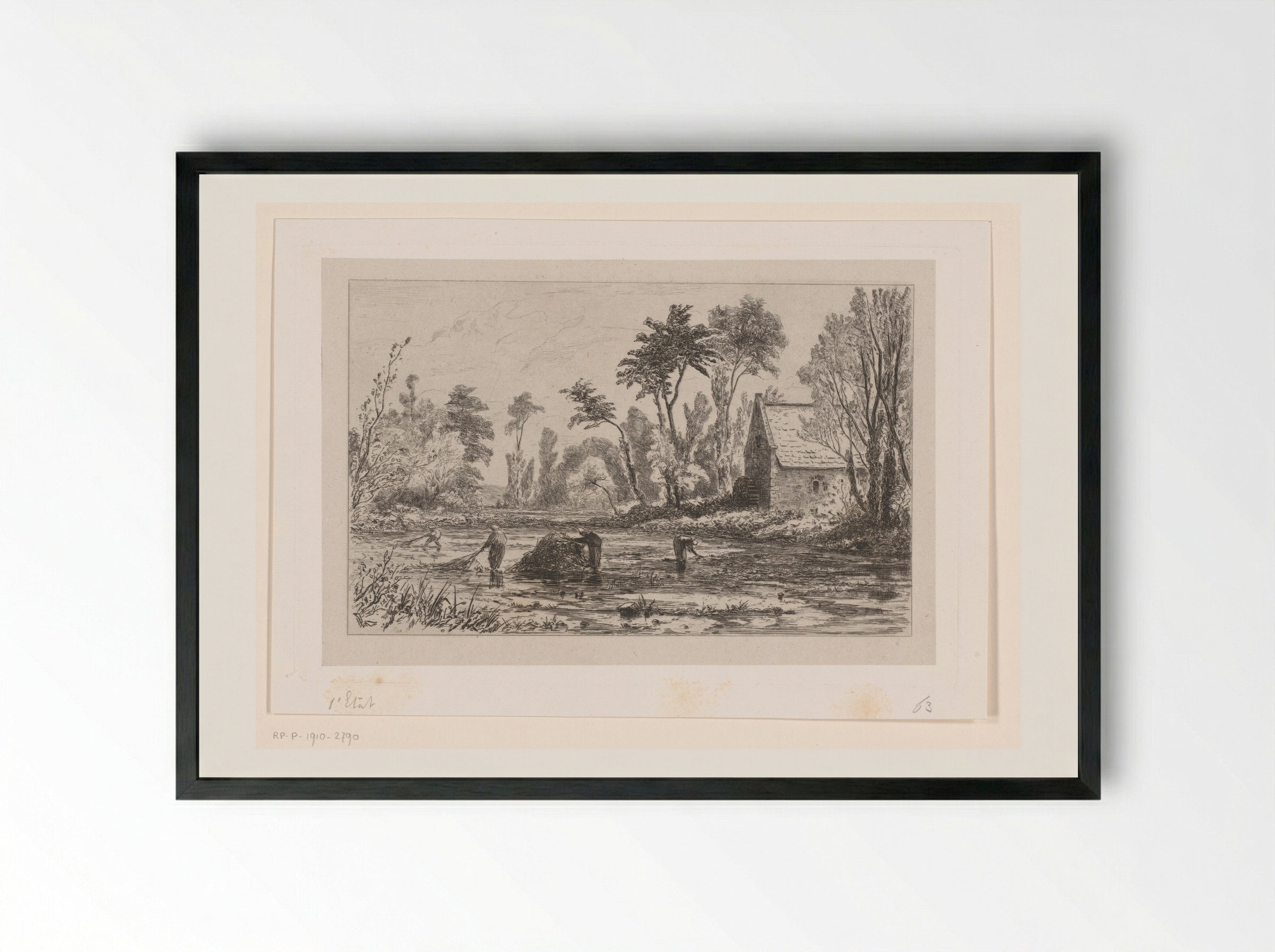 Wieroogst bij Veules - Carel Nicolaas Storm van 's-Gravesande - Framed Print Black