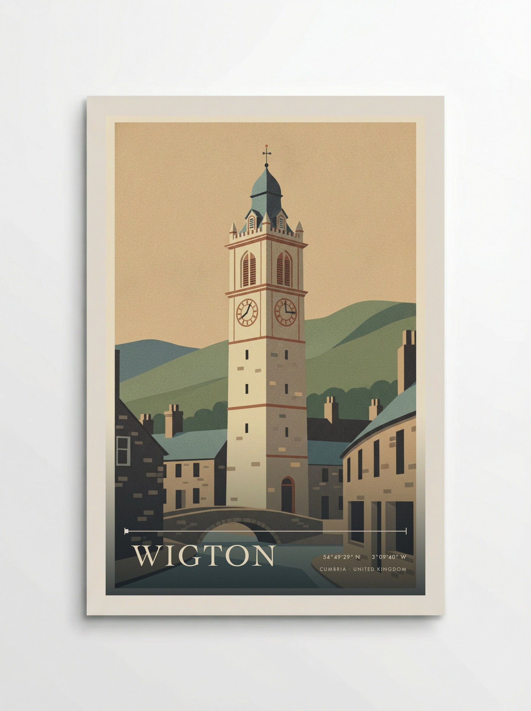 Wigton Cumbria United Kingdom Travel Poster - Poster