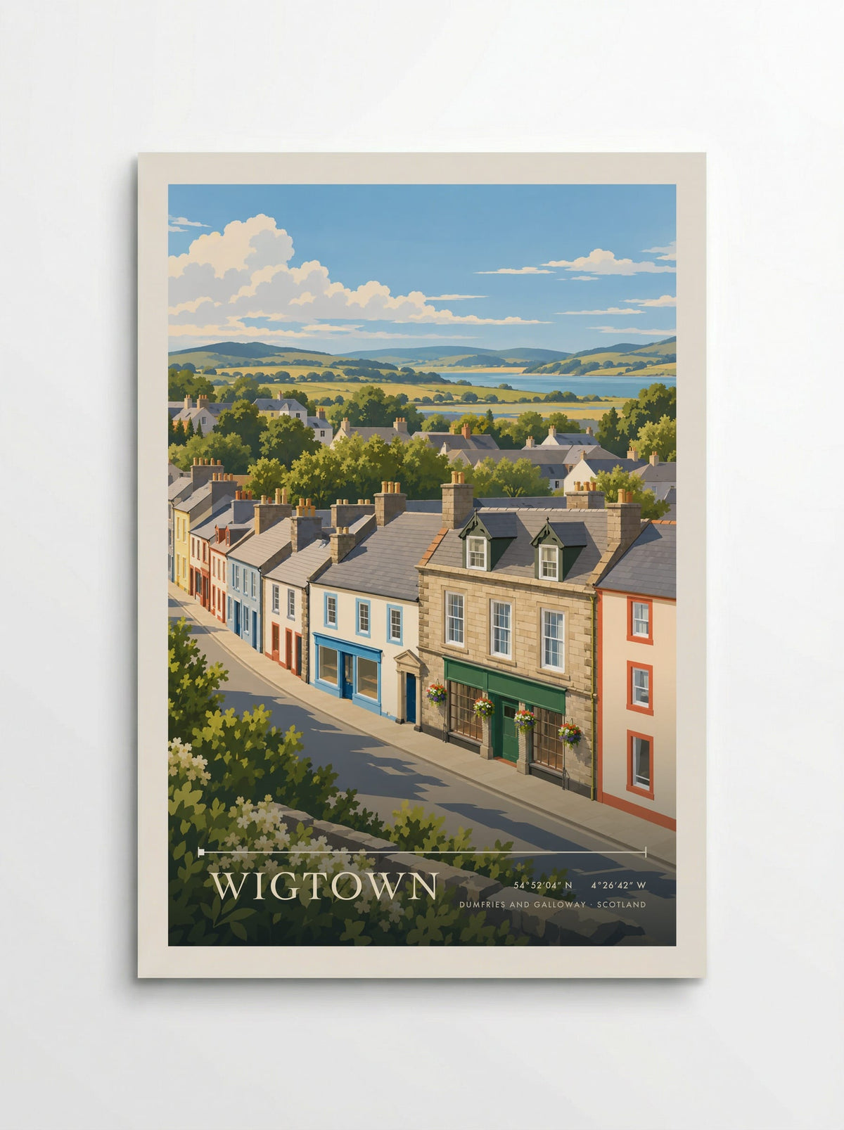 Wigtown, Dumfries and Galloway | Travel Poster - Poster