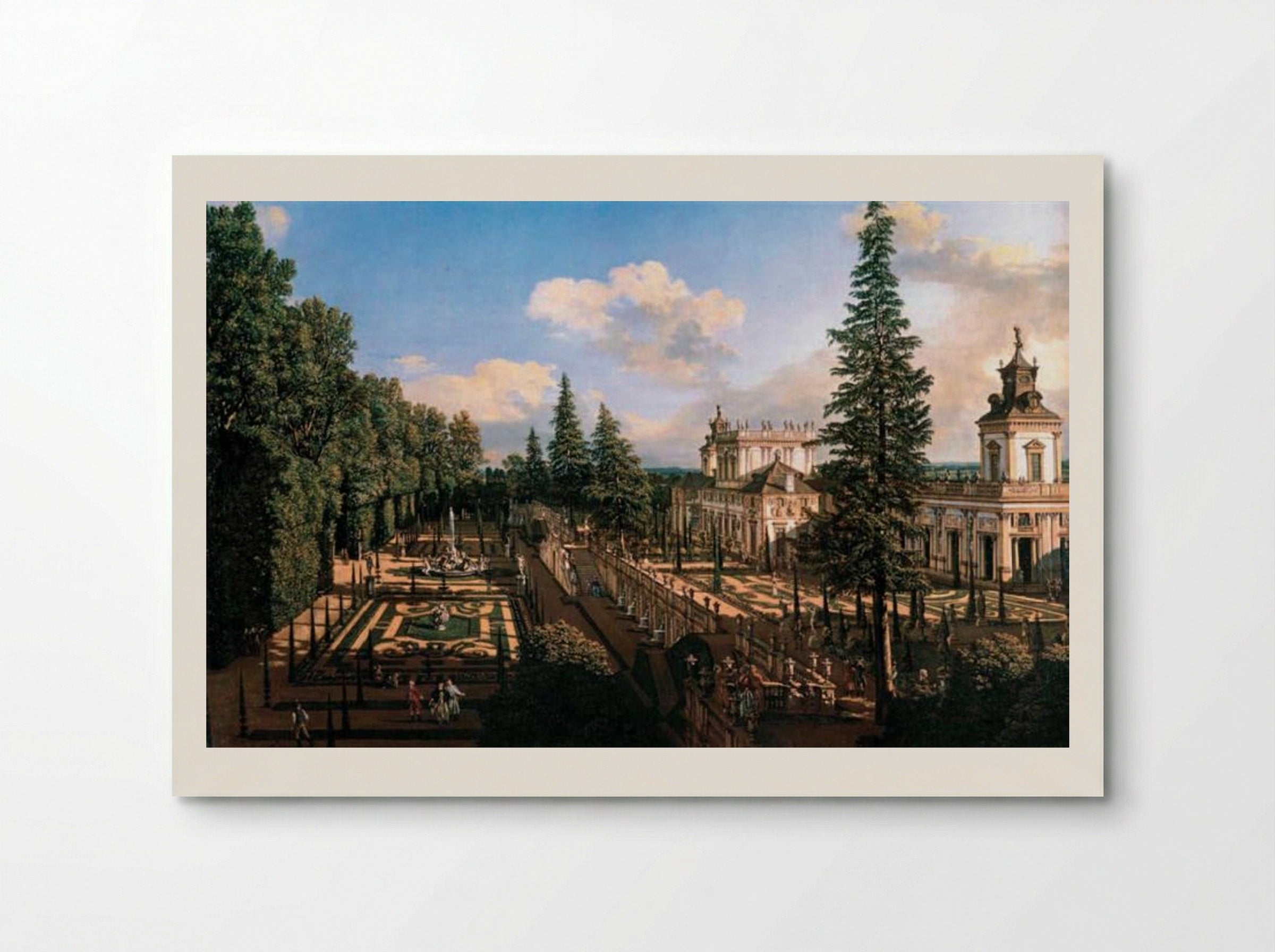 Wilanów Palace as seen from north east - Bernardo Bellotto - Poster