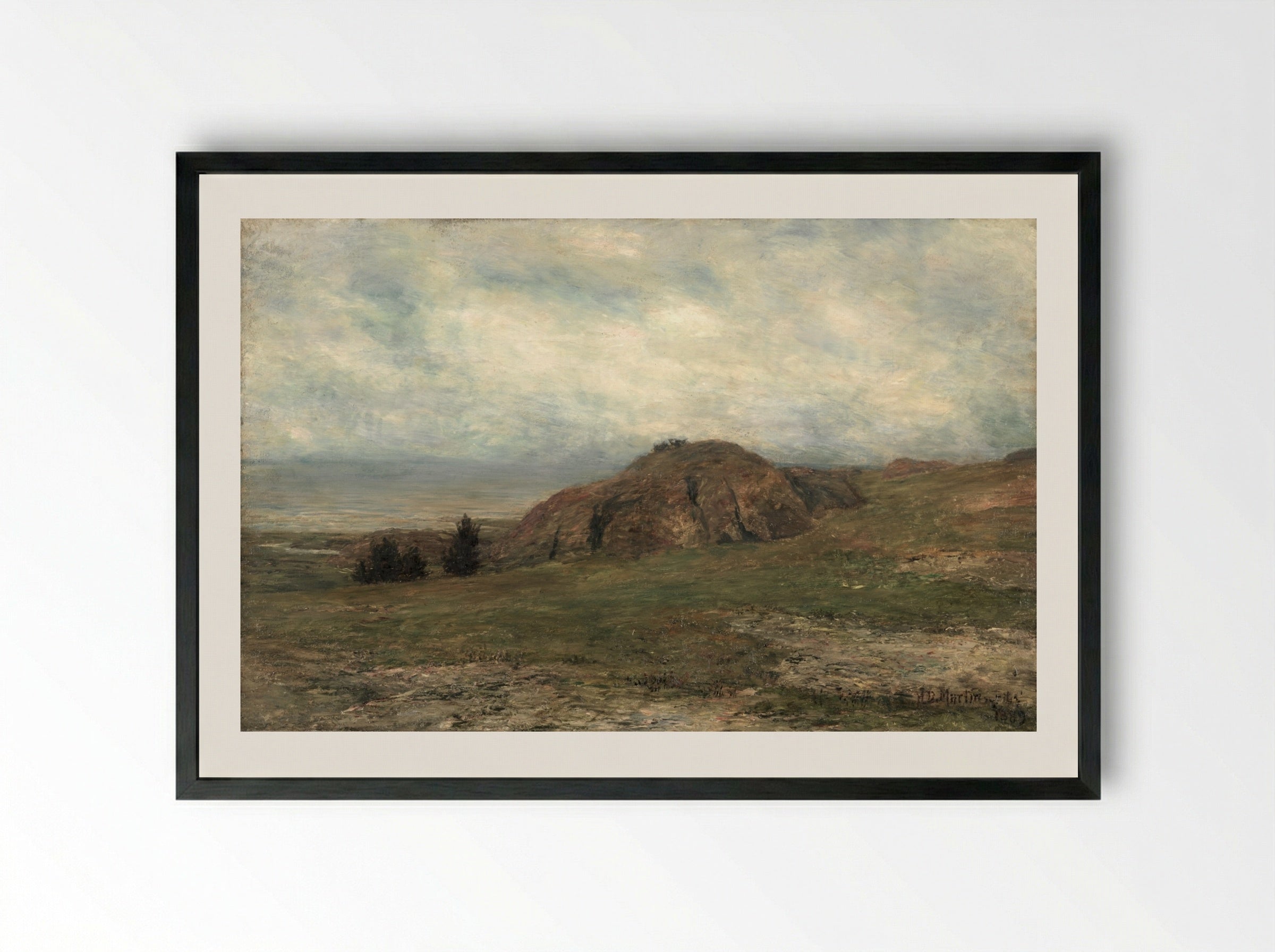 Wild Coast, Newport - Homer Dodge Martin - Framed Print Black