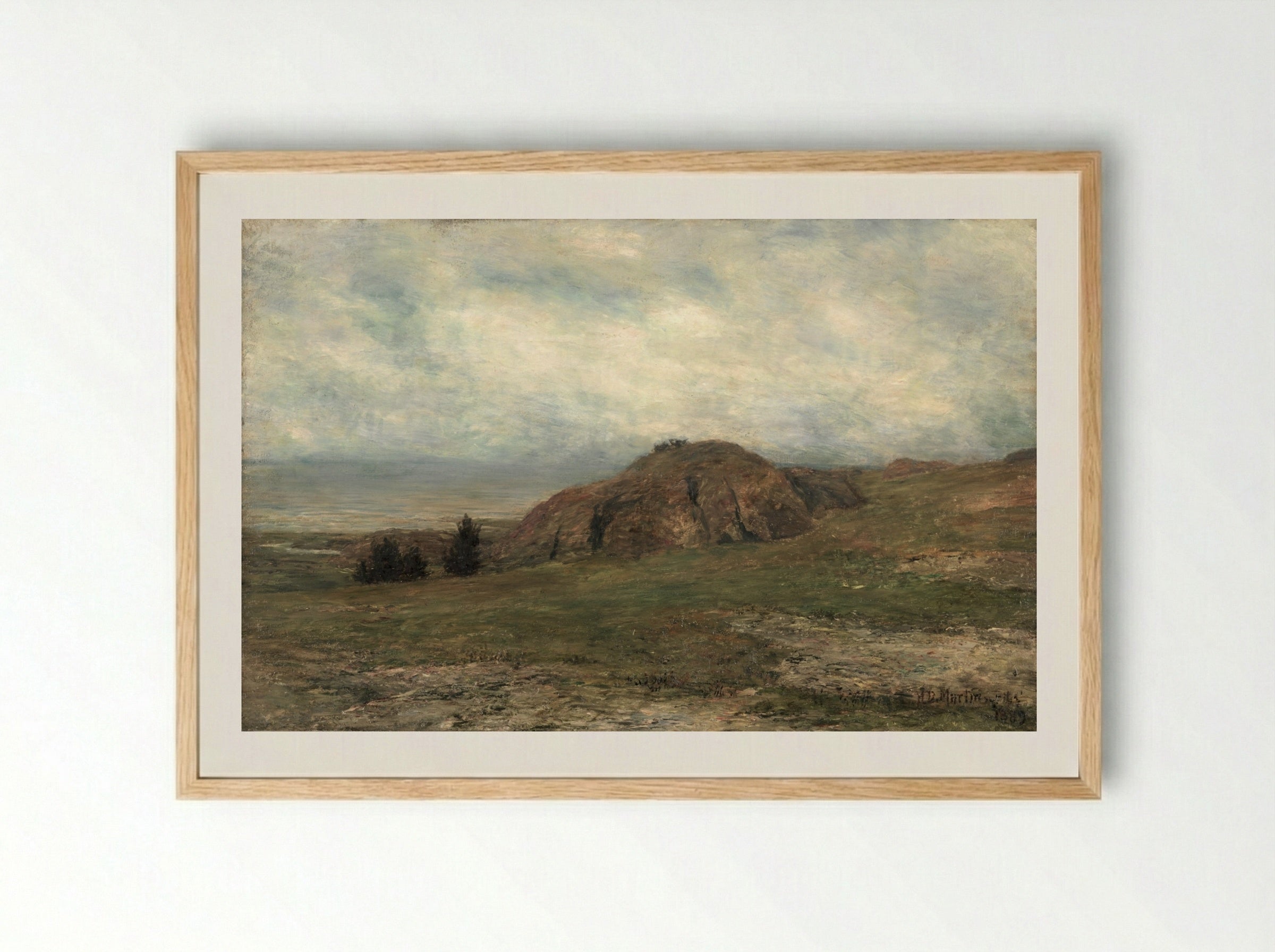 Wild Coast, Newport - Homer Dodge Martin - Framed Print Wood
