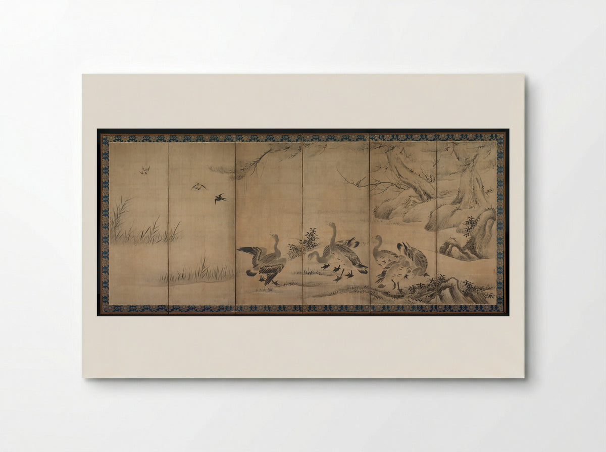 Wild Geese - Kano Sanraku - Poster