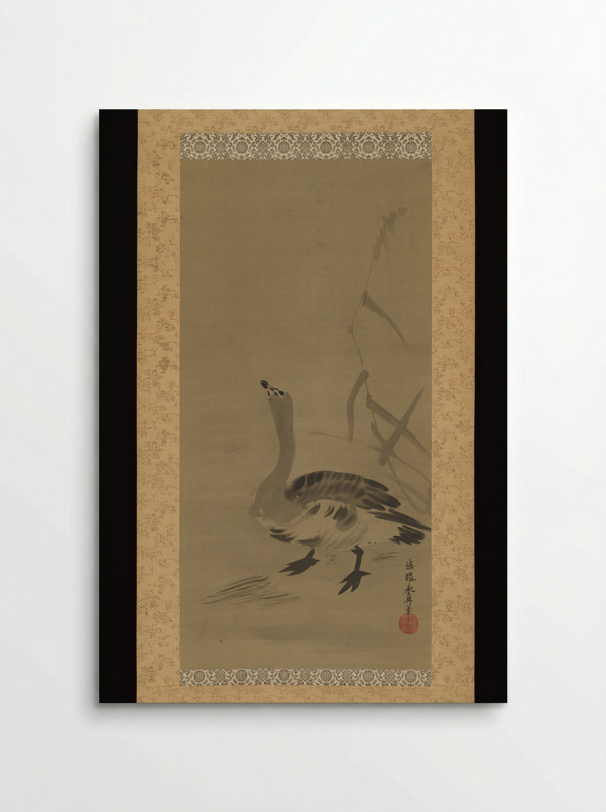 Wild Goose and Reeds - Kano Yasunobu - Poster