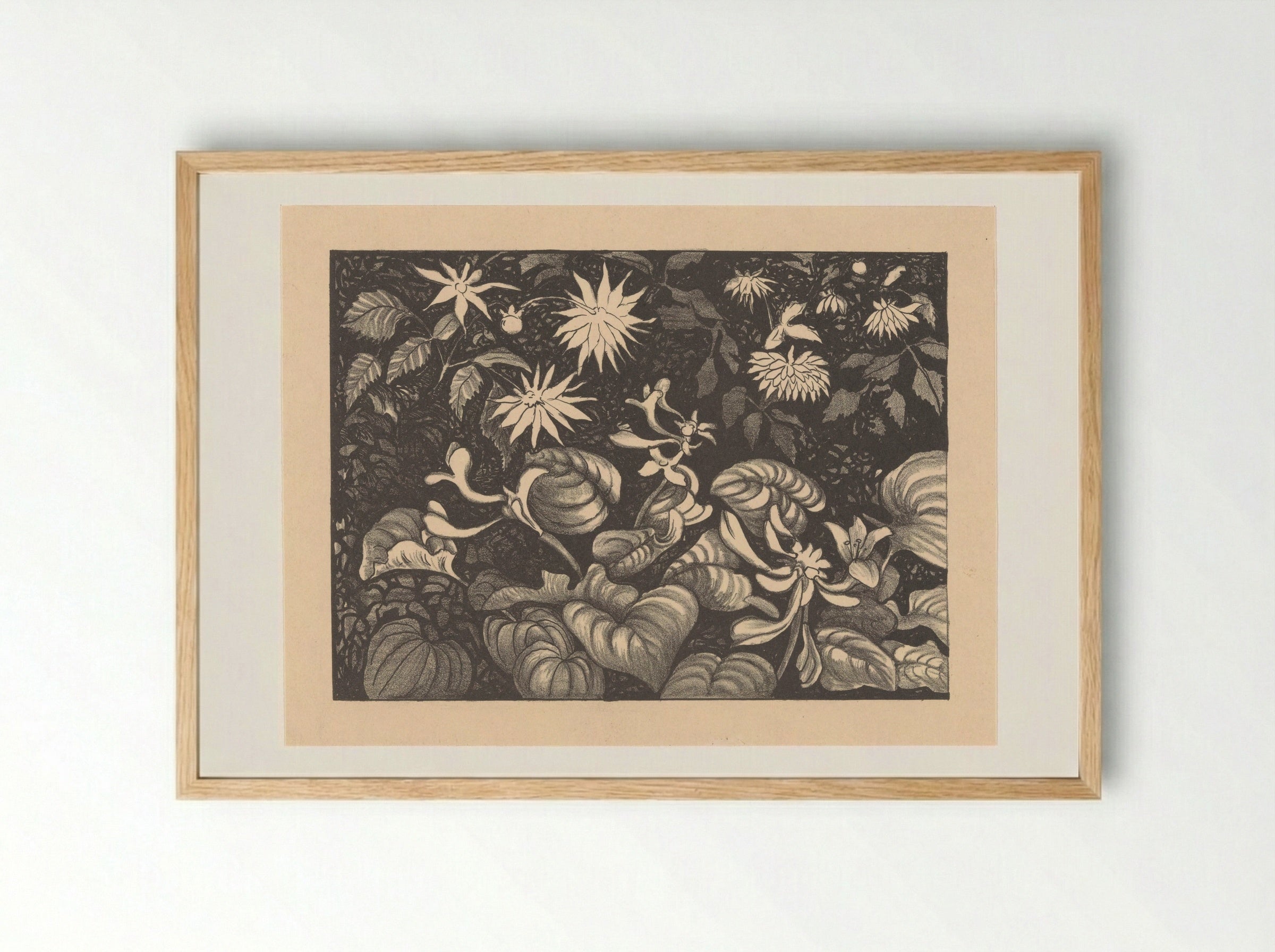 Wilde planten en bloemen - Theo van Hoytema - Framed Print Wood