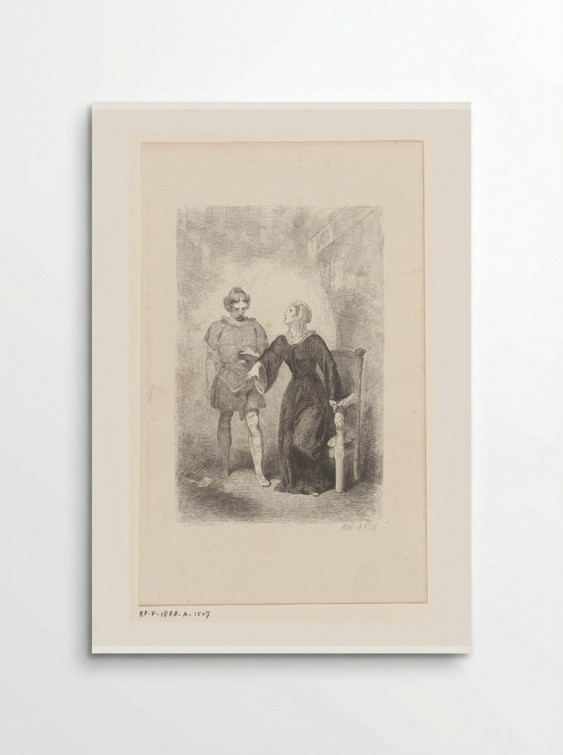 Wilfried bij zijn moeder - Charles Rochussen - Poster