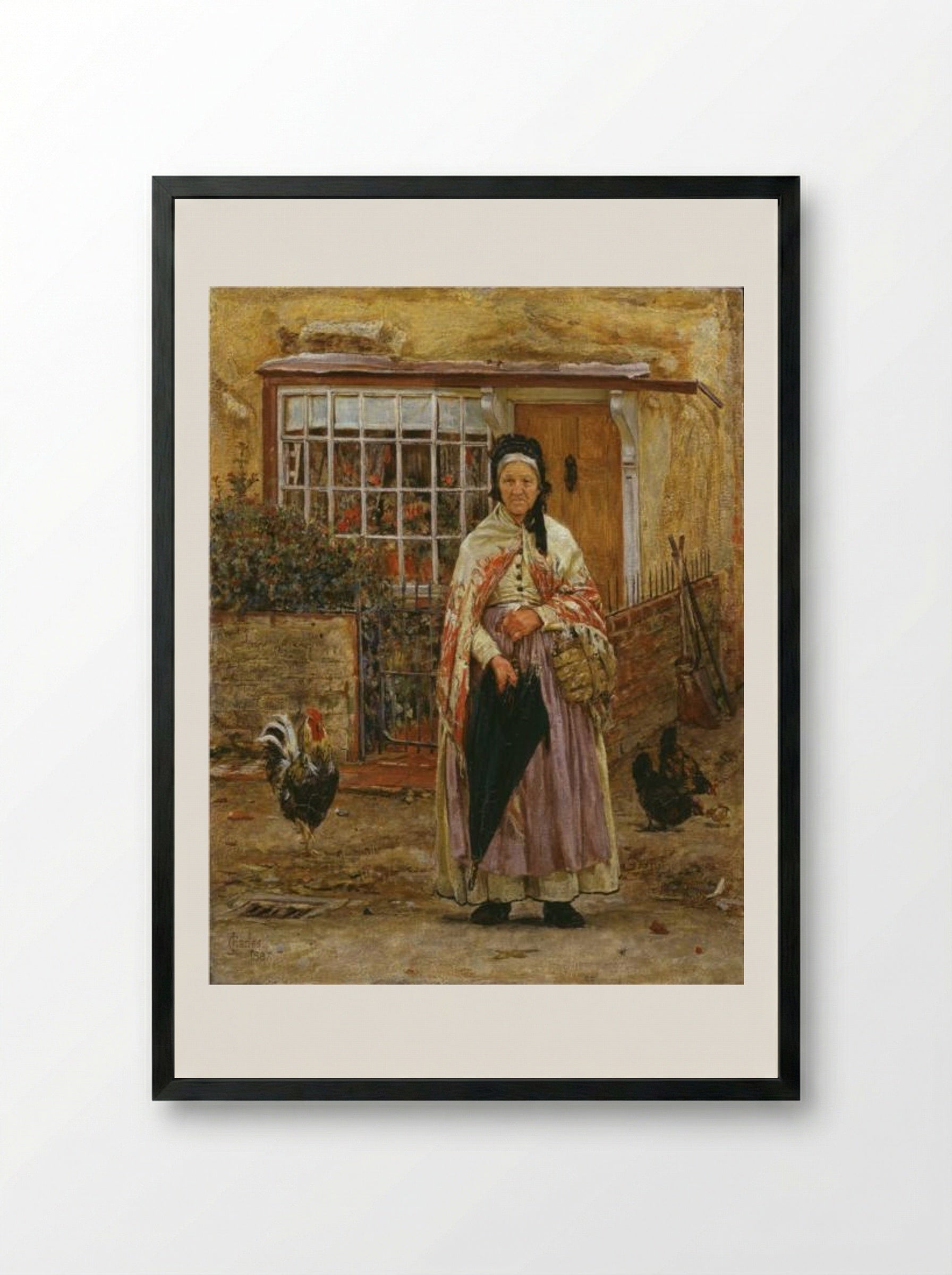 Will It Rain? - James Charles - Framed Print Black