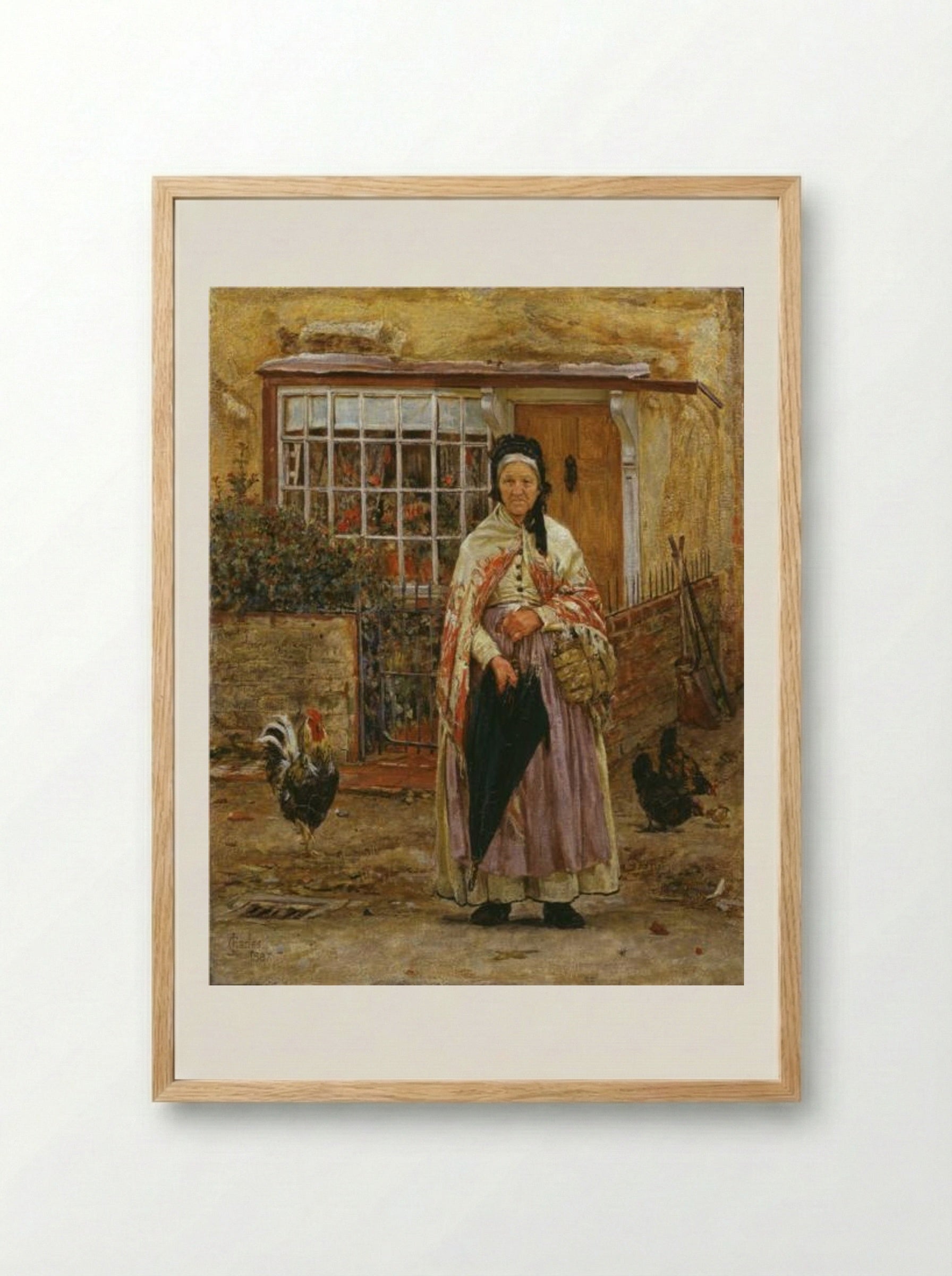 Will It Rain? - James Charles - Framed Print Wood